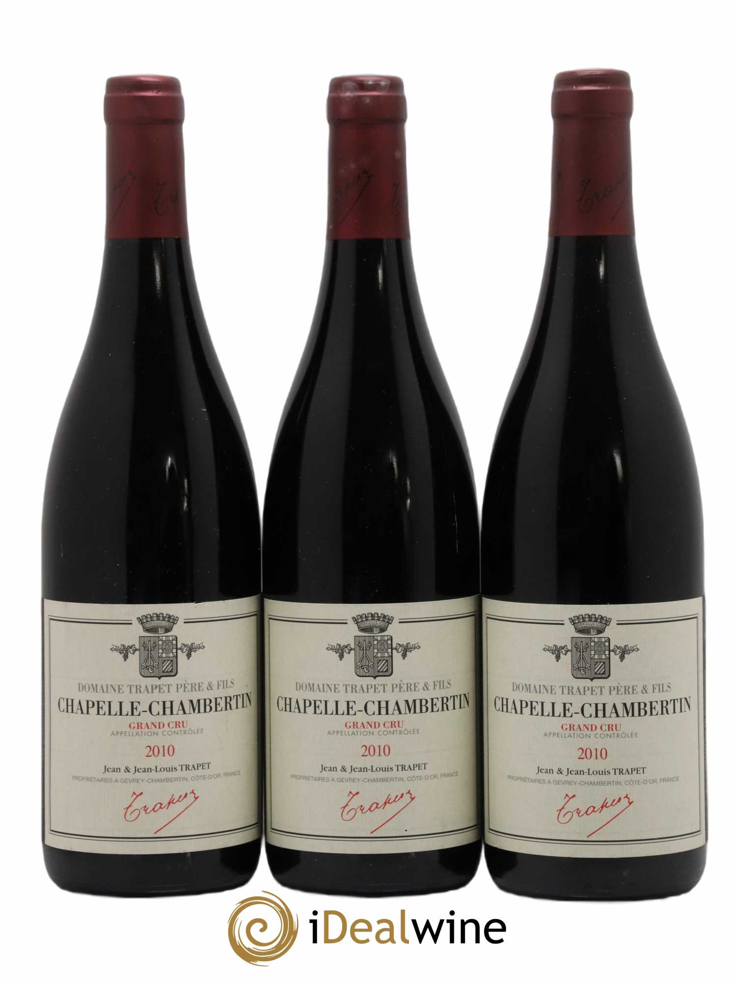 Chapelle-Chambertin Grand Cru Domaine Trapet 2010 - Lot de 3 bouteilles - 0