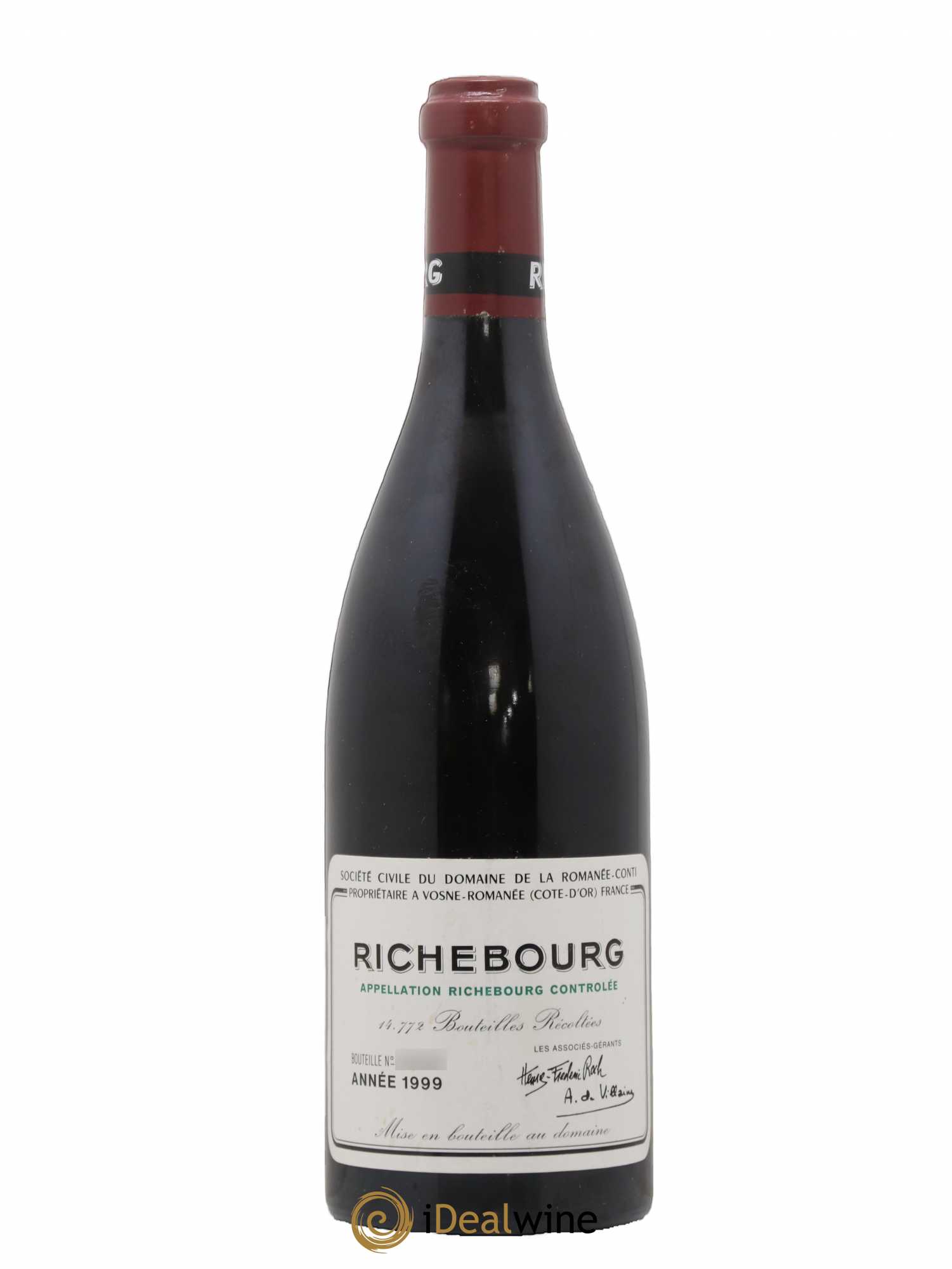 Richebourg Grand Cru Domaine de la Romanée-Conti 1999 - Lot de 1 bouteille - 0