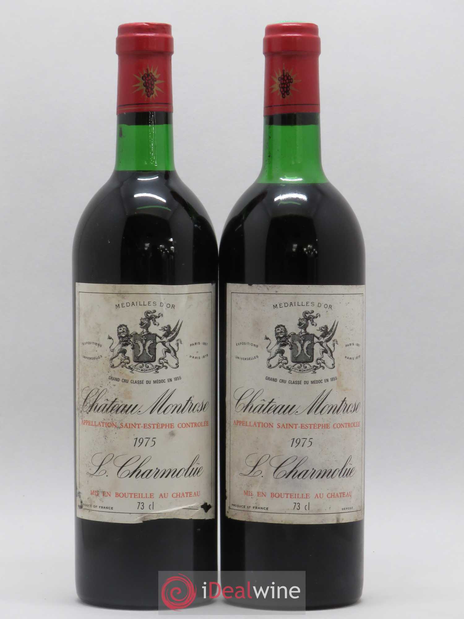 Château Montrose 2ème Grand Cru Classé 1975 - Lot de 2 bouteilles - 0