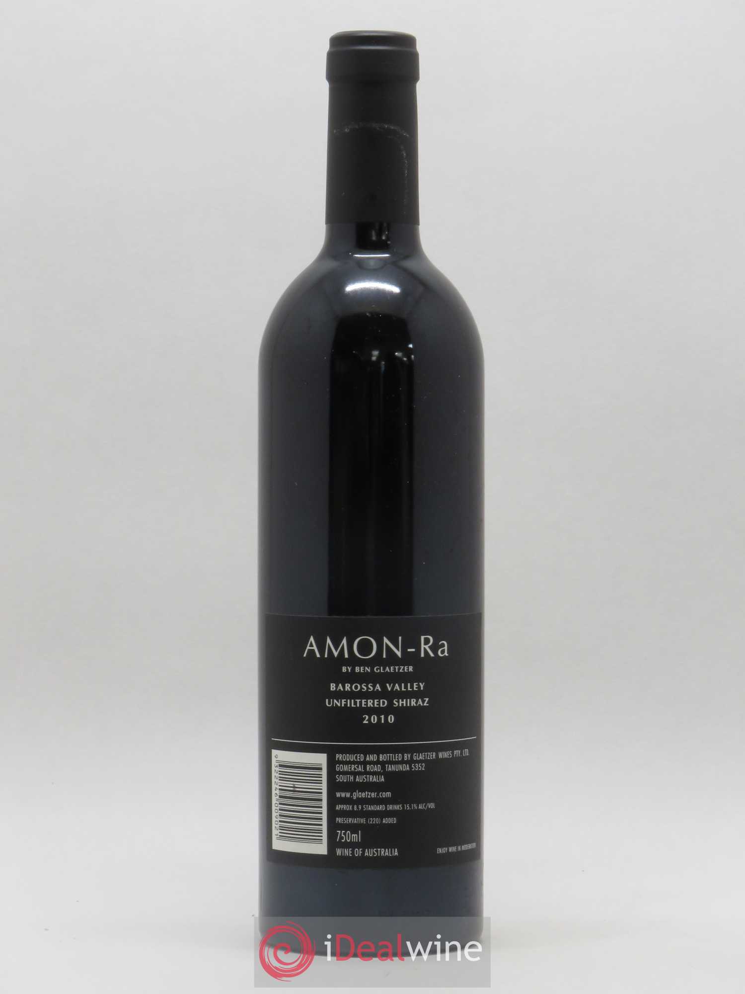 Australie Barossa Valley Amon-Rah Shiraz Ben Glaetzer 2010 - Posten von 1 Flasche - 1