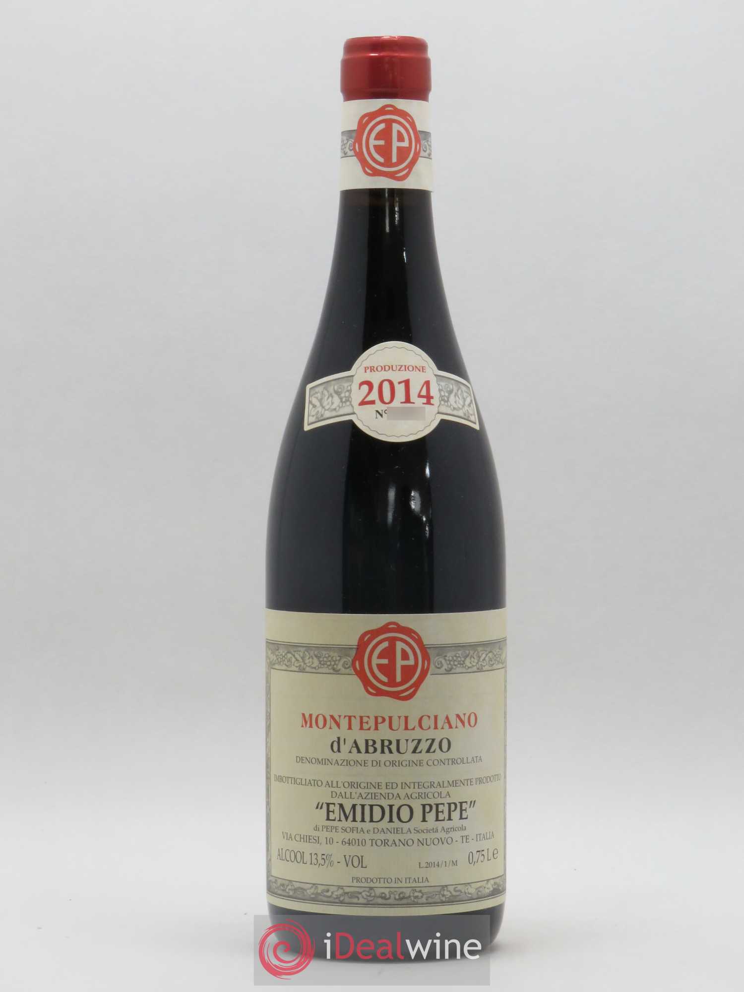 Montepulciano d'Abruzzo DOC Riserva Vecchie Viti Emidio Pepe 2014 - Lot de 1 bouteille - 0
