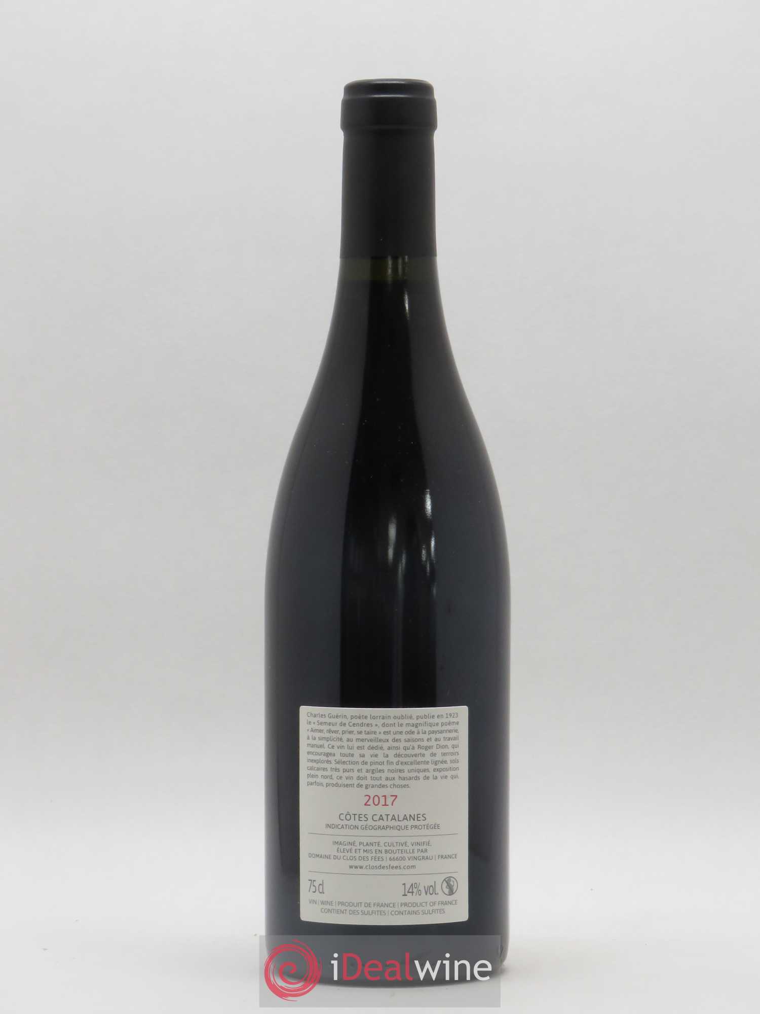 Côtes Catalanes Clos des Fées Aimer Rêver Prier Se taire Hervé Bizeul 2017 - Lot de 1 bouteille - 1