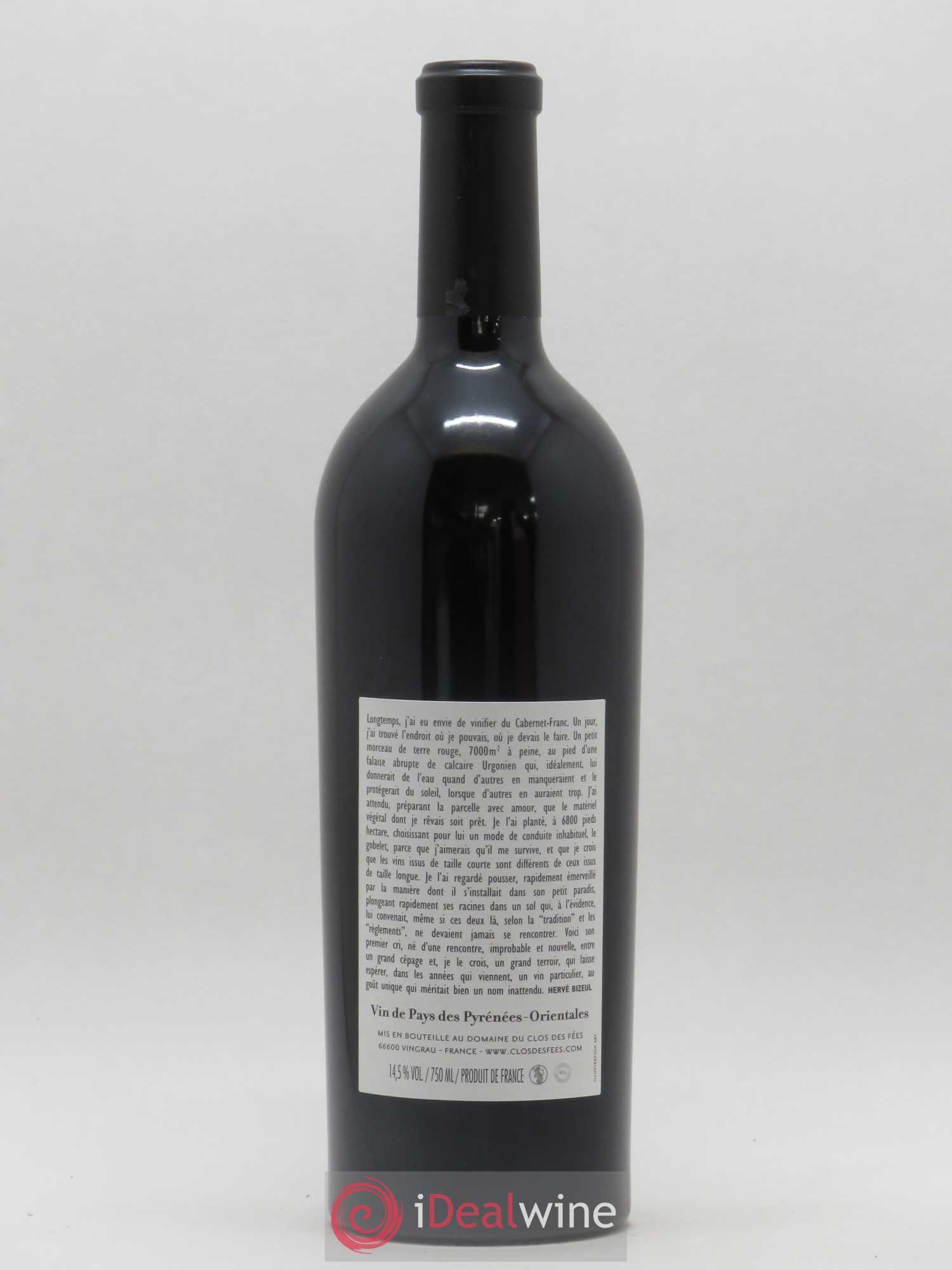 Côtes Catalanes (anciennement IGP Pyrénées Orientales) Clos des Fées Un faune avec son Fifre Hervé Bizeul 2012 - Lot de 1 bouteille - 1