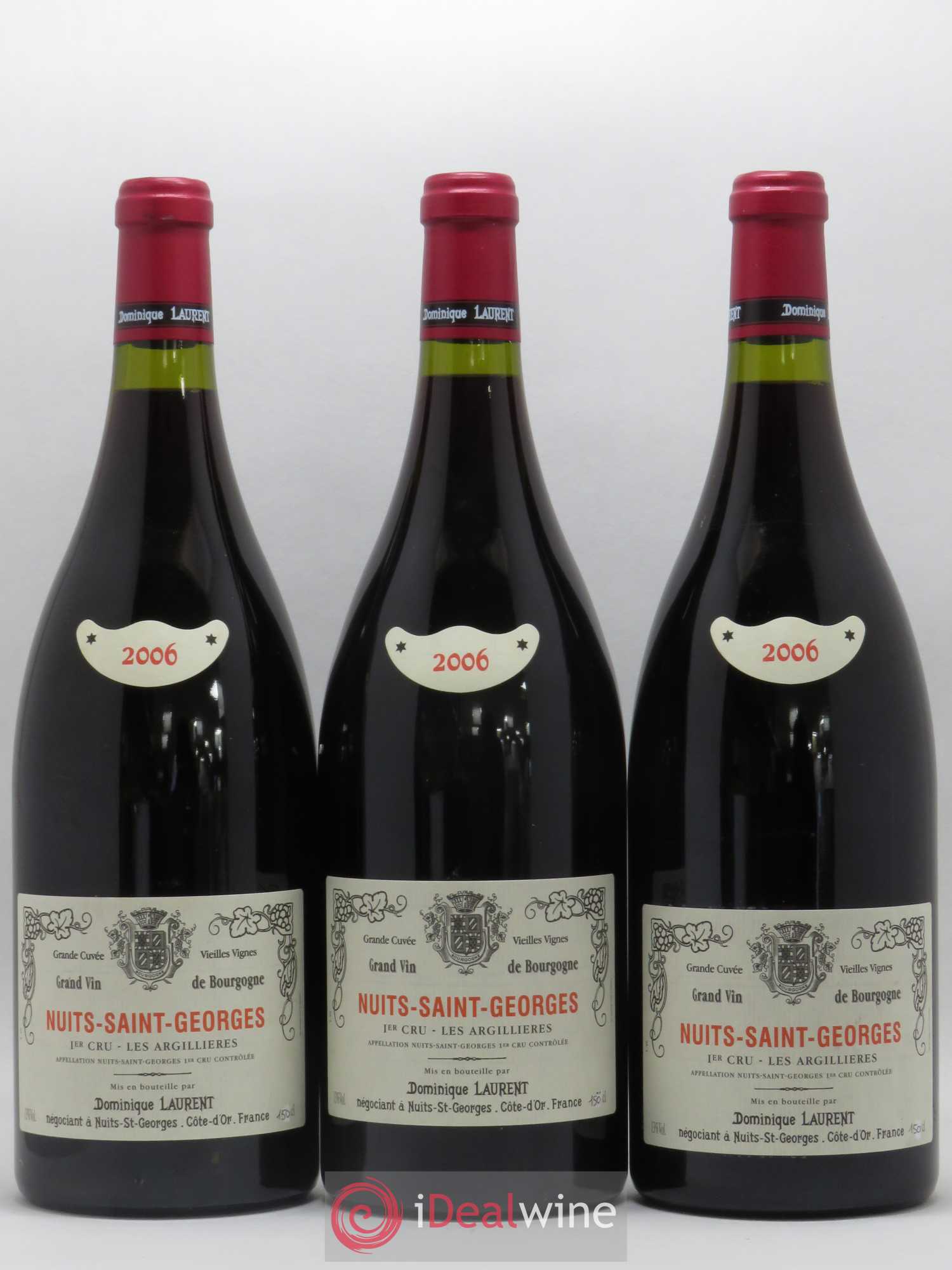 Nuits-Saint-Georges 1er Cru 2006 - Posten von 3 Magnum - 0