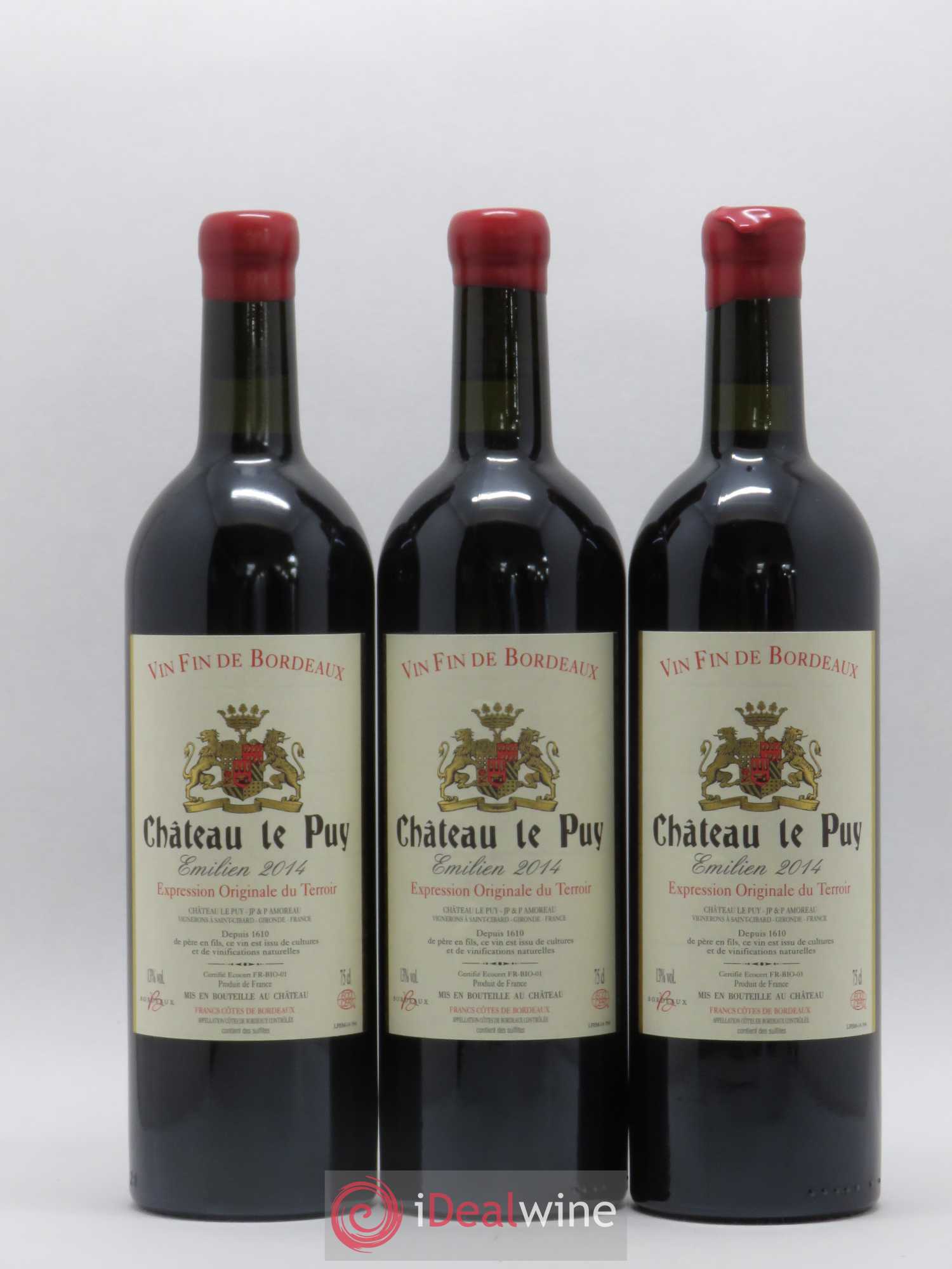 Le Puy - Cuvée Emilien 2014 - Lot de 3 bouteilles - 0
