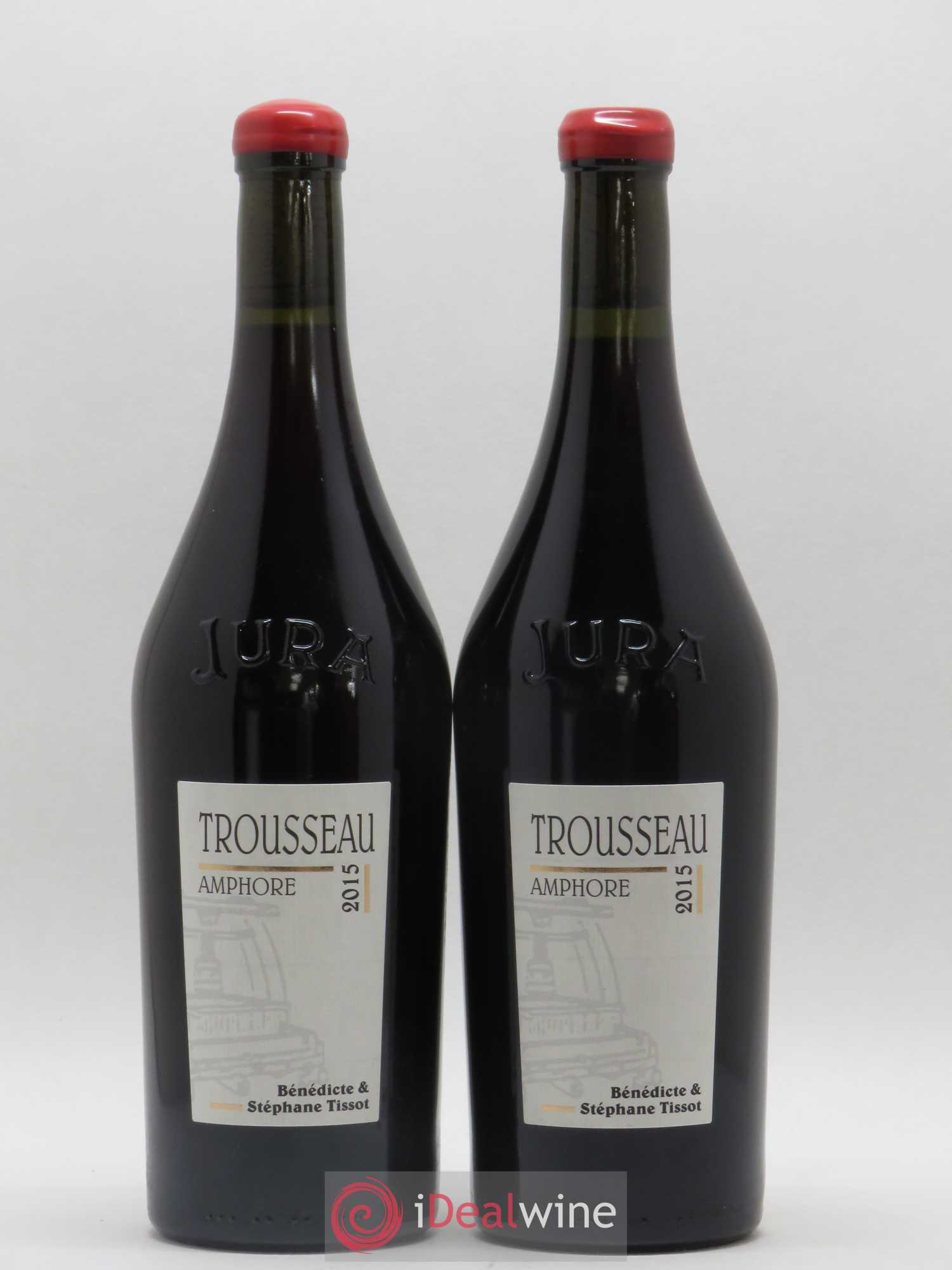 Arbois Trousseau Amphore Bénédicte et Stéphane Tissot 2015 - Lot de 2 bouteilles - 0