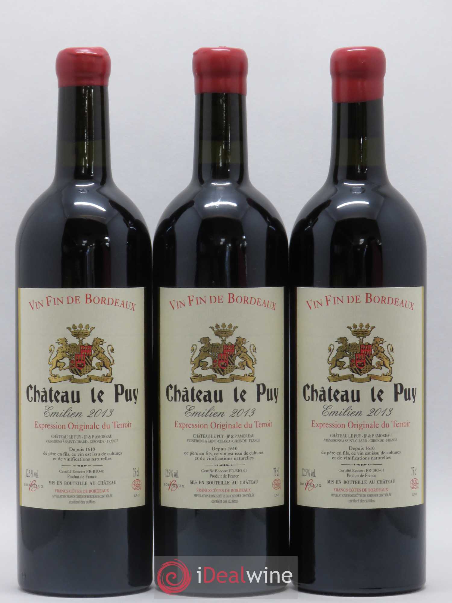 Le Puy - Cuvée Emilien 2013 - Lot de 3 bouteilles - 0