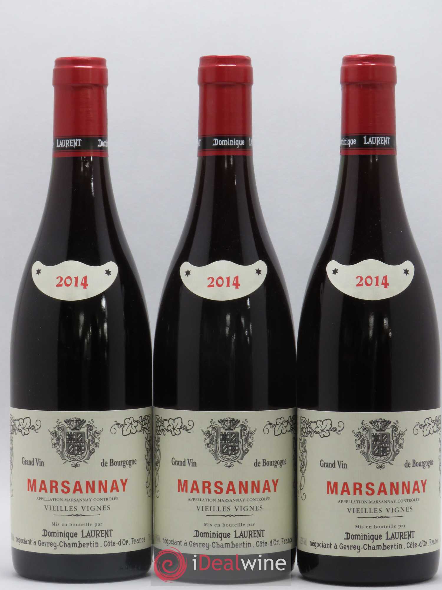 Marsannay Vieilles vignes Dominique Laurent 2014 - Lot de 3 bouteilles - 0