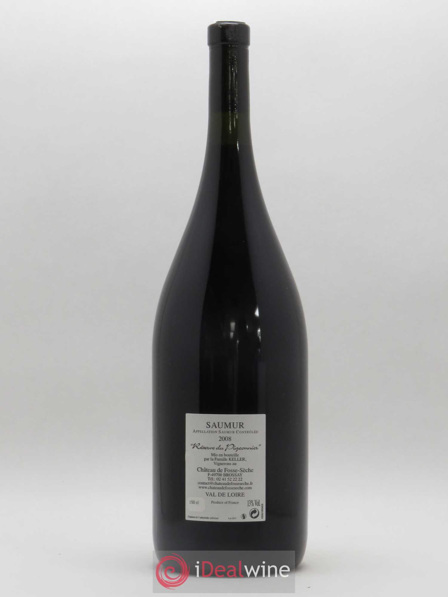 Vin de France (anciennement Saumur Puy-Notre-Dame) Réserve du Pigeonnier Château de Fosse-Sèche 2008 - Lot de 1 magnum - 1
