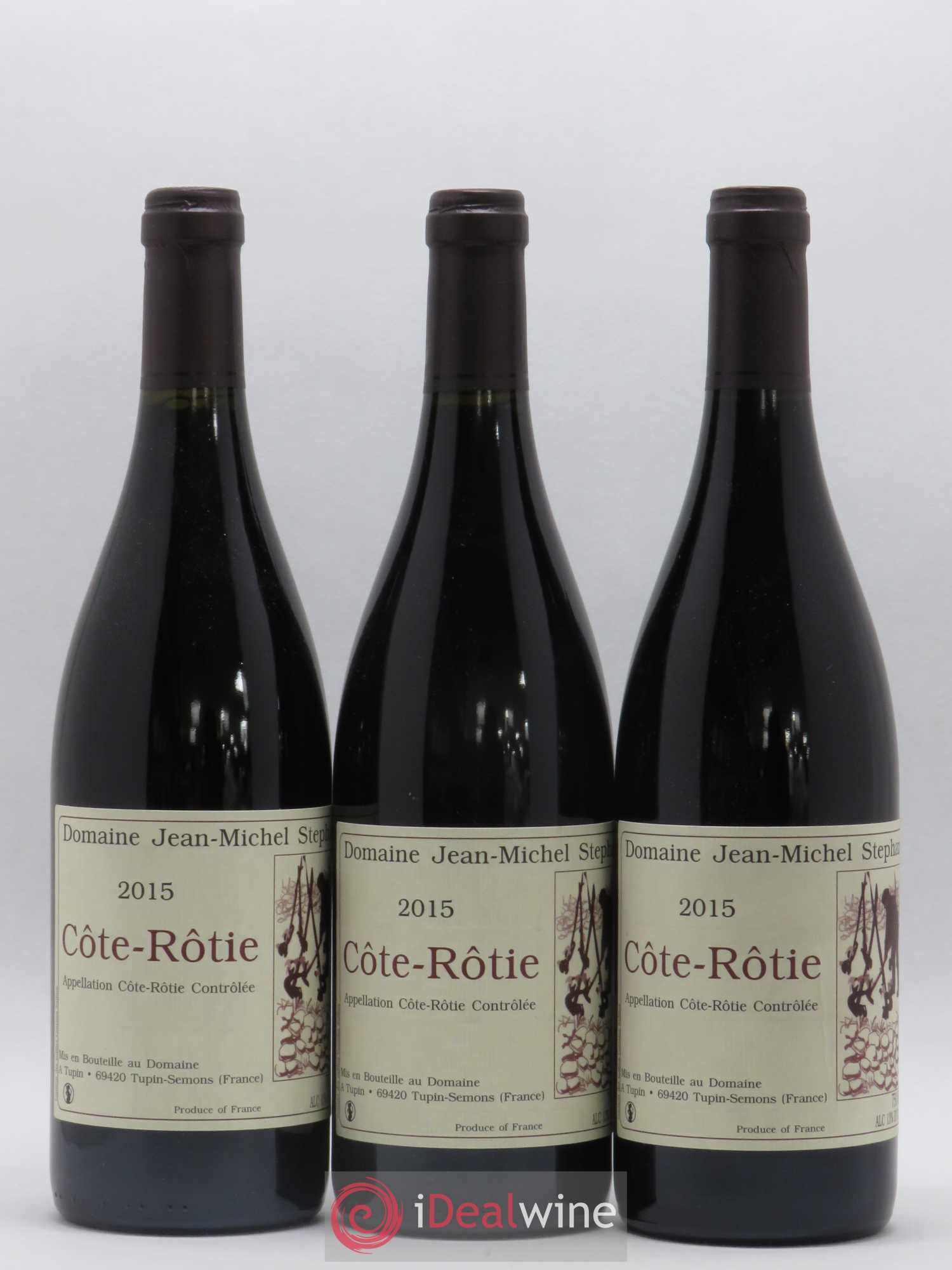 Côte-Rôtie Jean-Michel Stephan 2015 - Lot de 3 bouteilles - 0