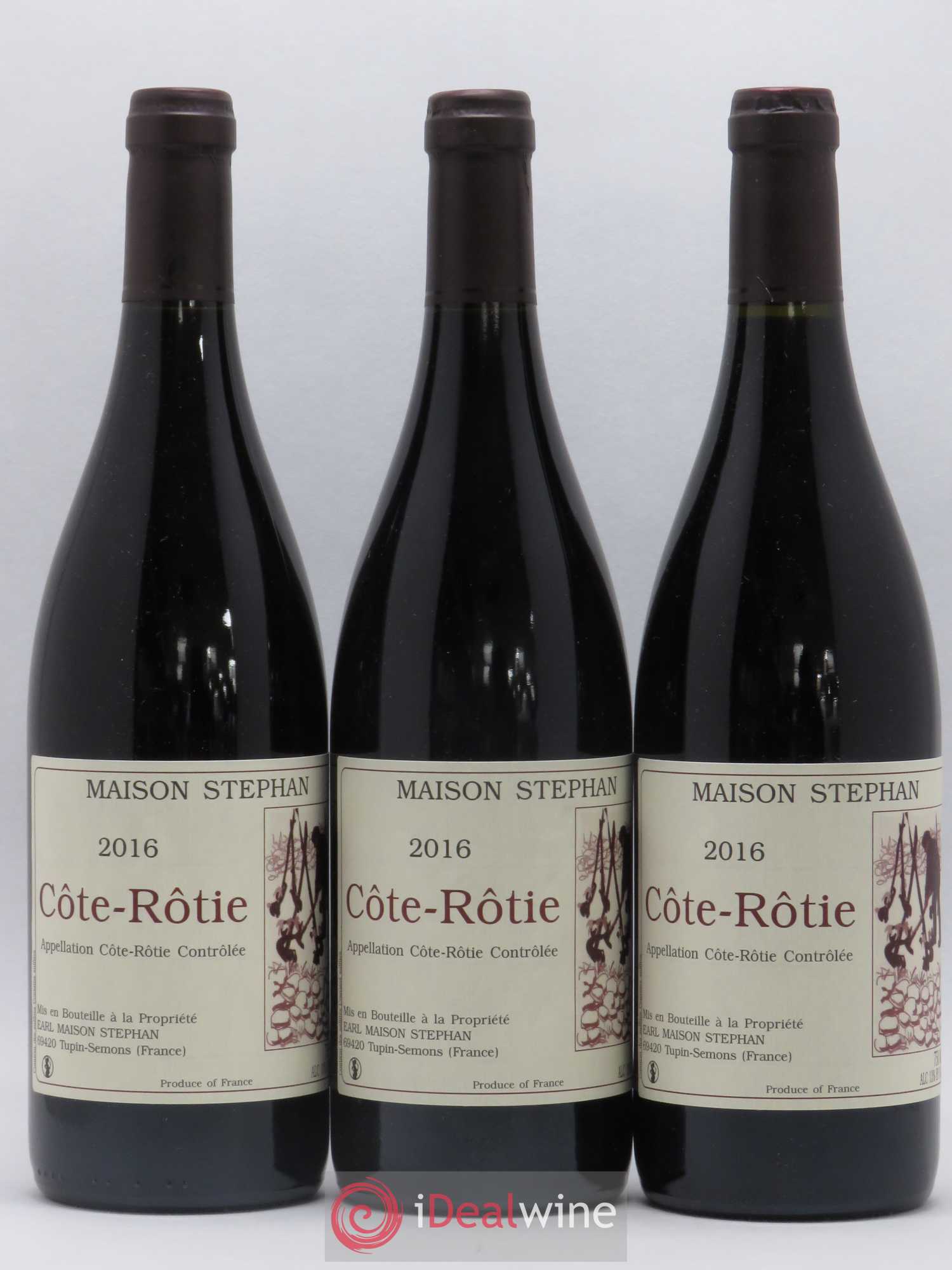 Côte-Rôtie Jean-Michel Stephan 2016 - Lot de 3 bouteilles - 0