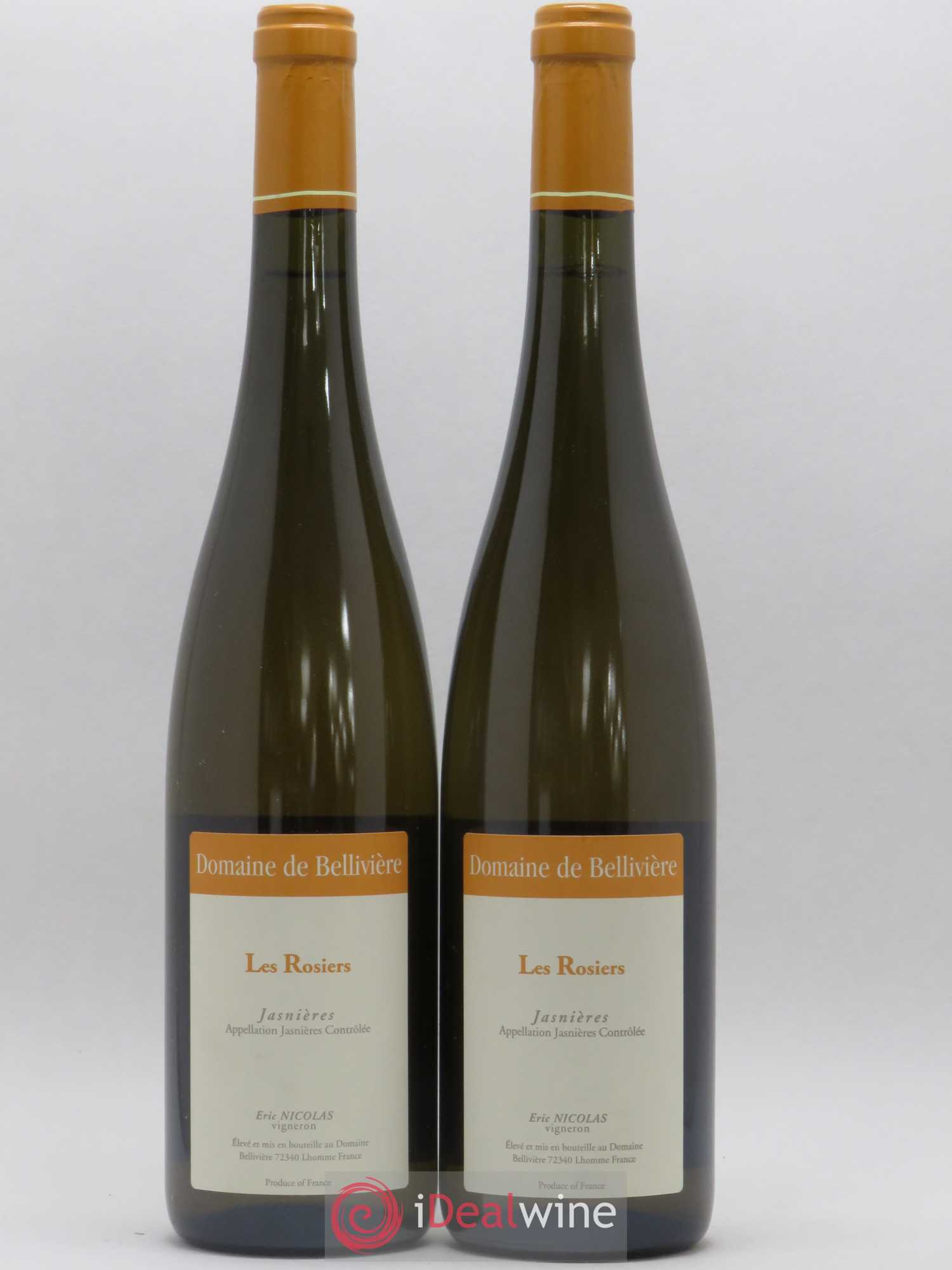 Jasnières Les Rosiers Domaine de Bellivière 2015 - Lot de 2 bouteilles - 0