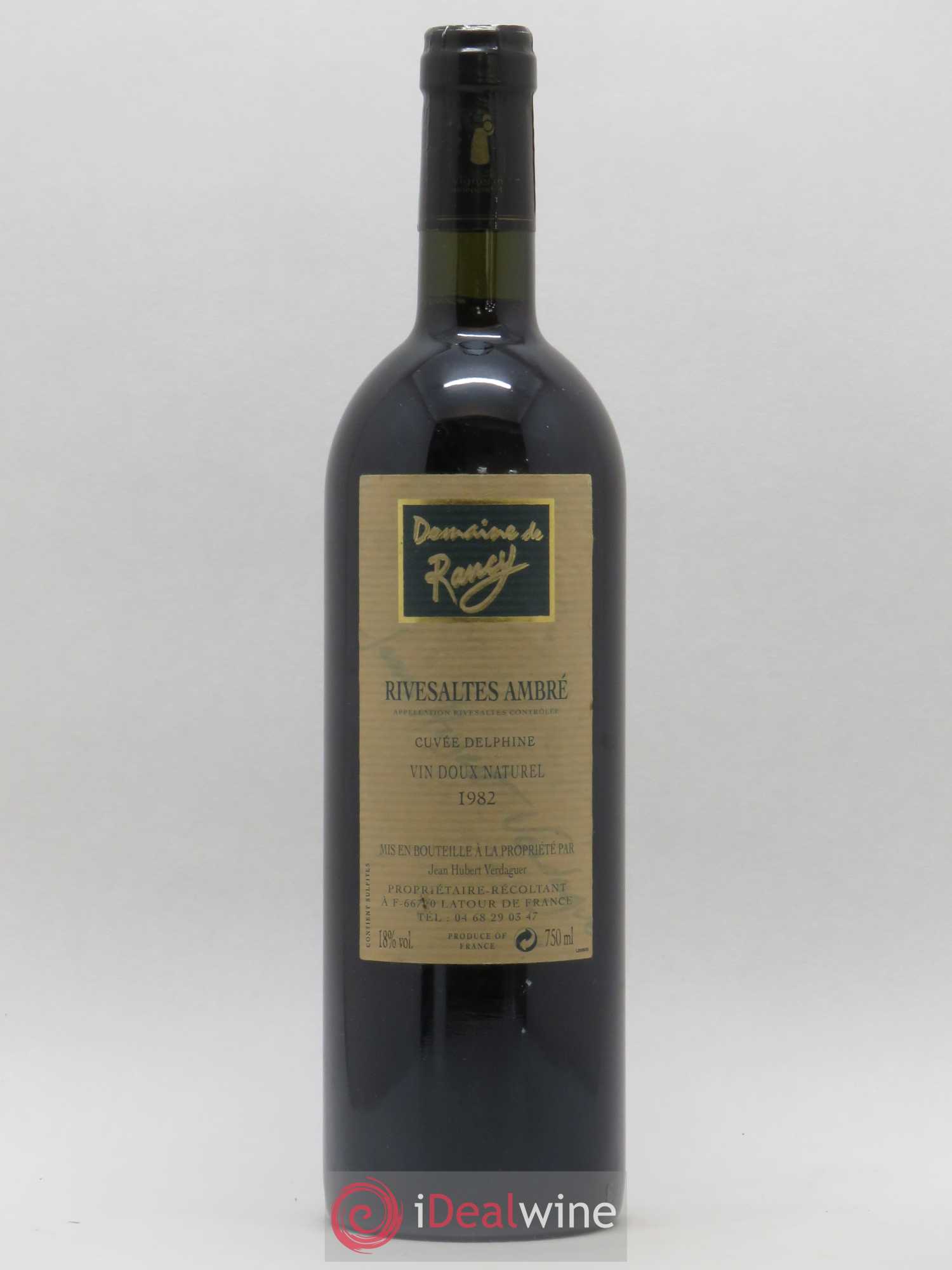Rivesaltes Domaine de Rancy 1982 - Posten von 1 Flasche - 0