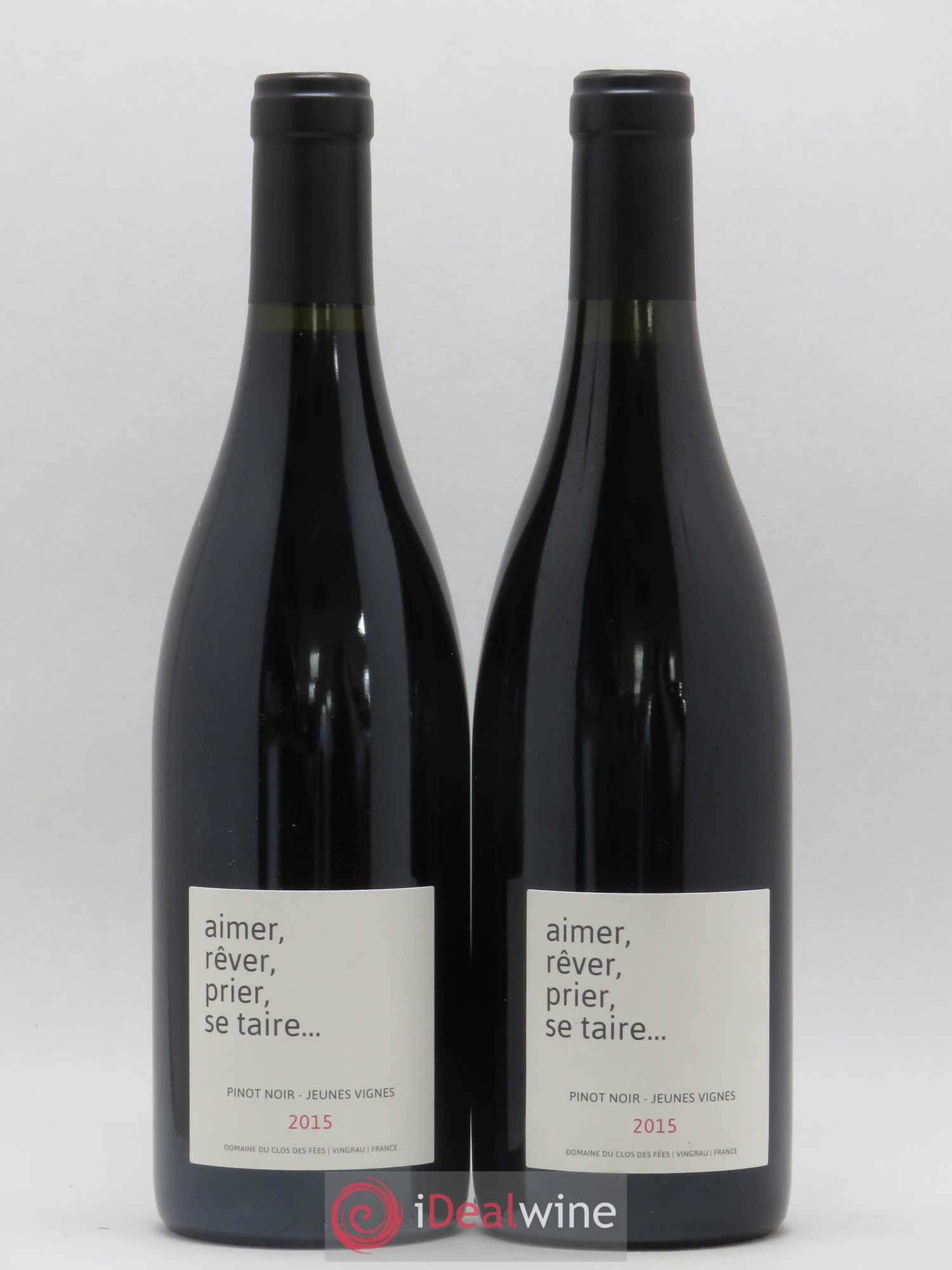 Côtes Catalanes Clos des Fées Aimer Rêver Prier Se taire Hervé Bizeul 2015 - Lot de 2 bouteilles - 0