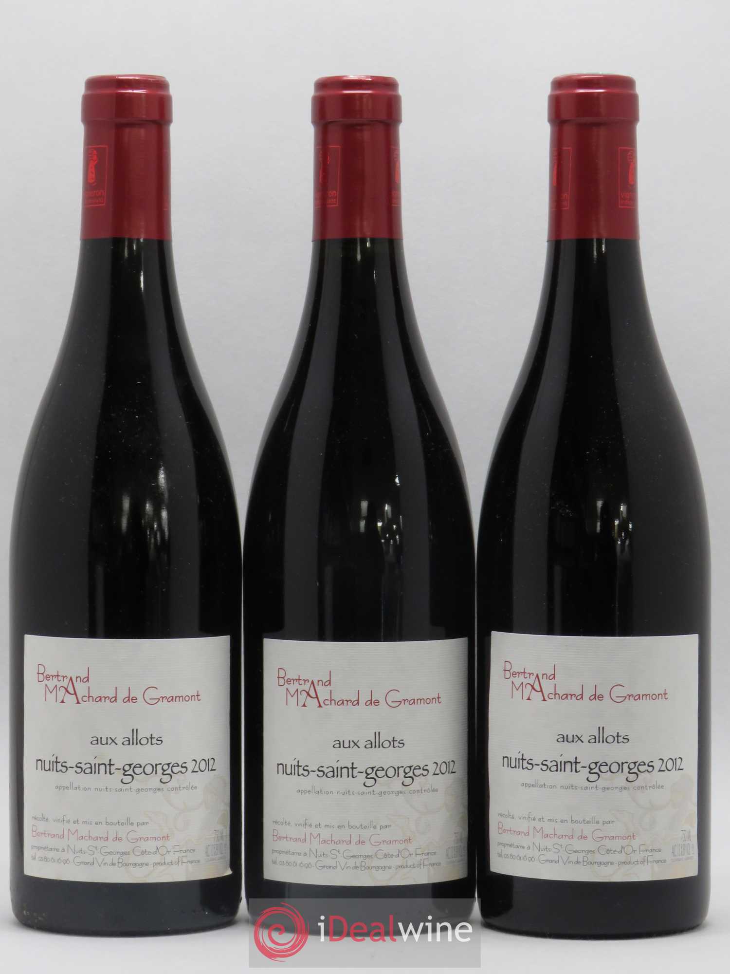Nuits-Saint-Georges Aux Allots Machard de Gramont 2012 - Posten von 3 Flaschen - 0