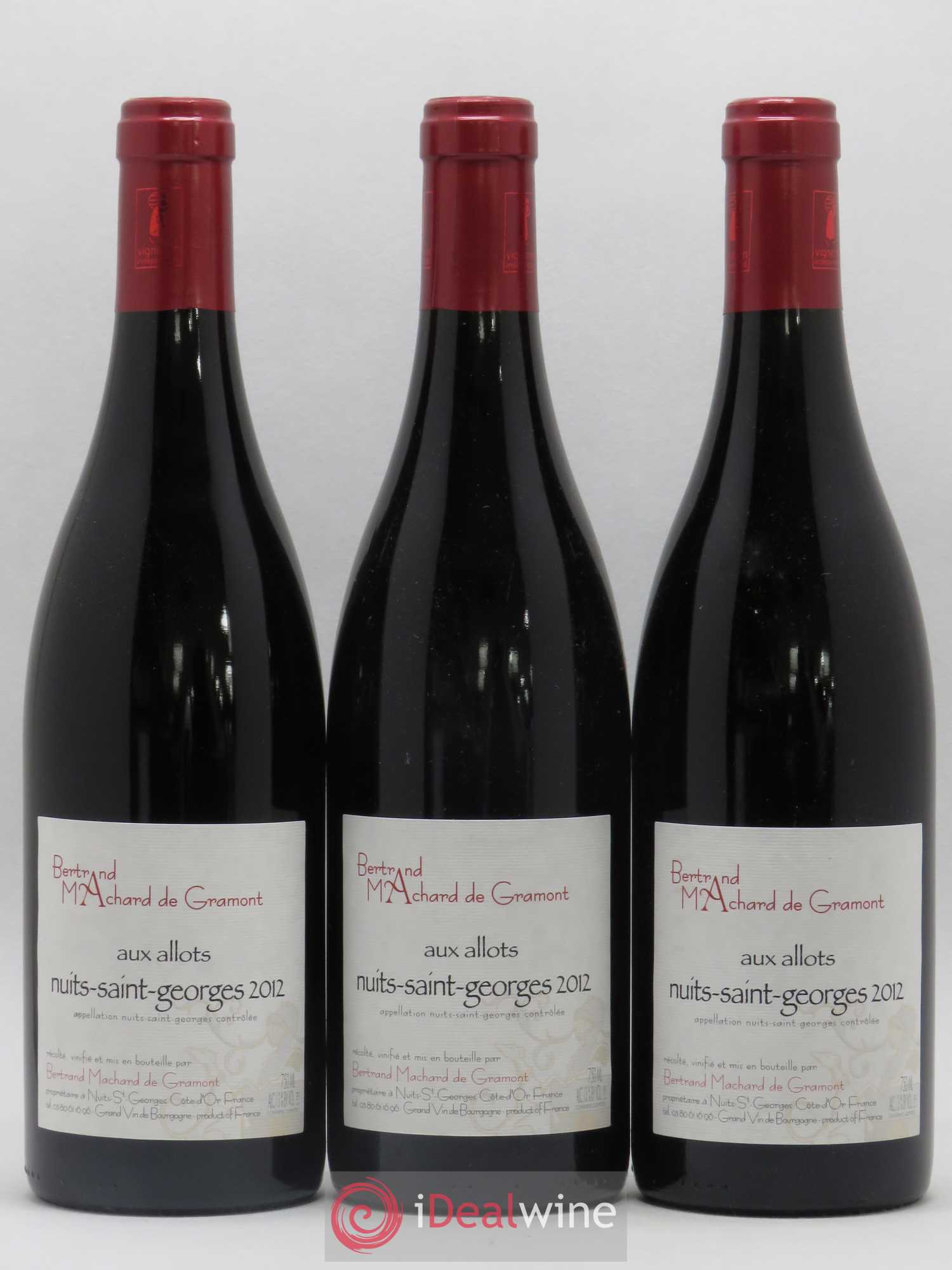 Nuits-Saint-Georges Aux Allots Machard de Gramont 2012 - Posten von 3 Flaschen - 0