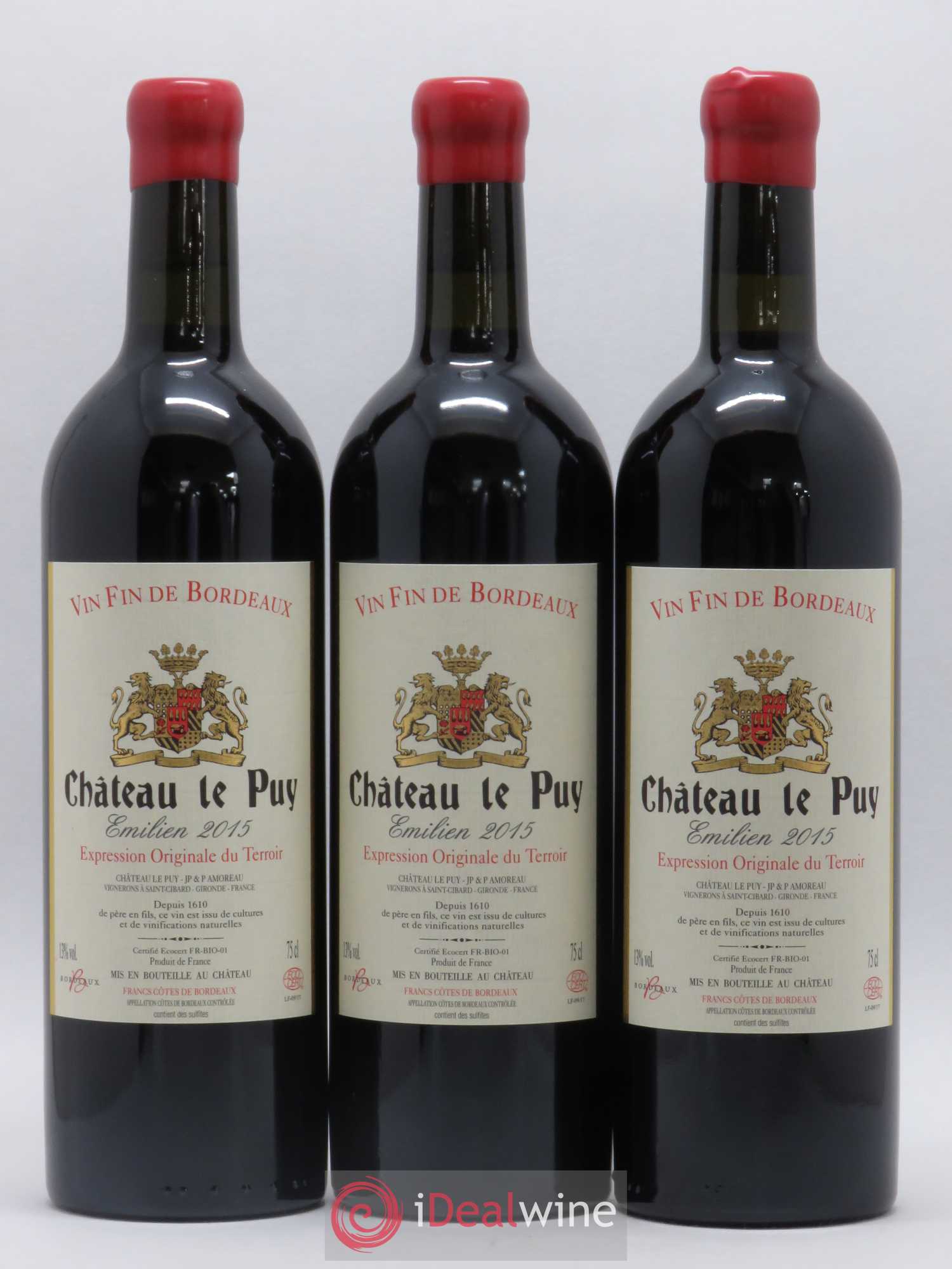 Le Puy - Cuvée Emilien 2015 - Lot de 3 bouteilles - 0