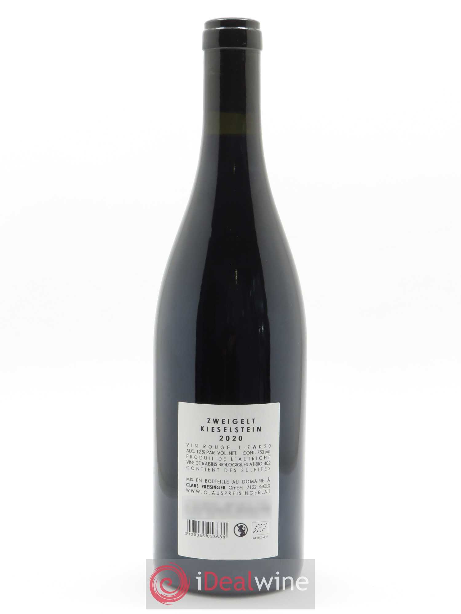 Autriche Claus Preisinger Zweigelt Kieselstein 2020 - Lot de 1 bouteille - 1