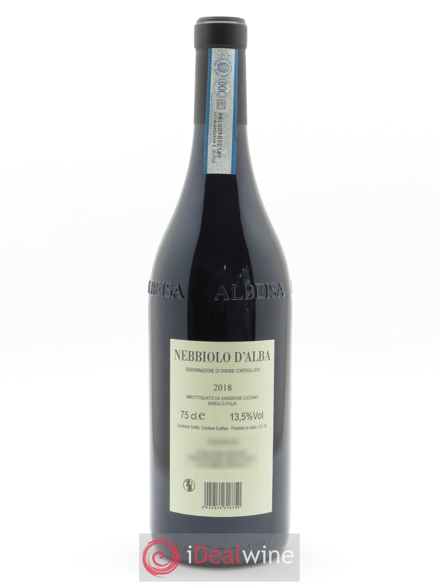 Nebbiolo d'Alba DOC Valmaggiore Luciano Sandrone 2018 - Lot de 1 bouteille - 1