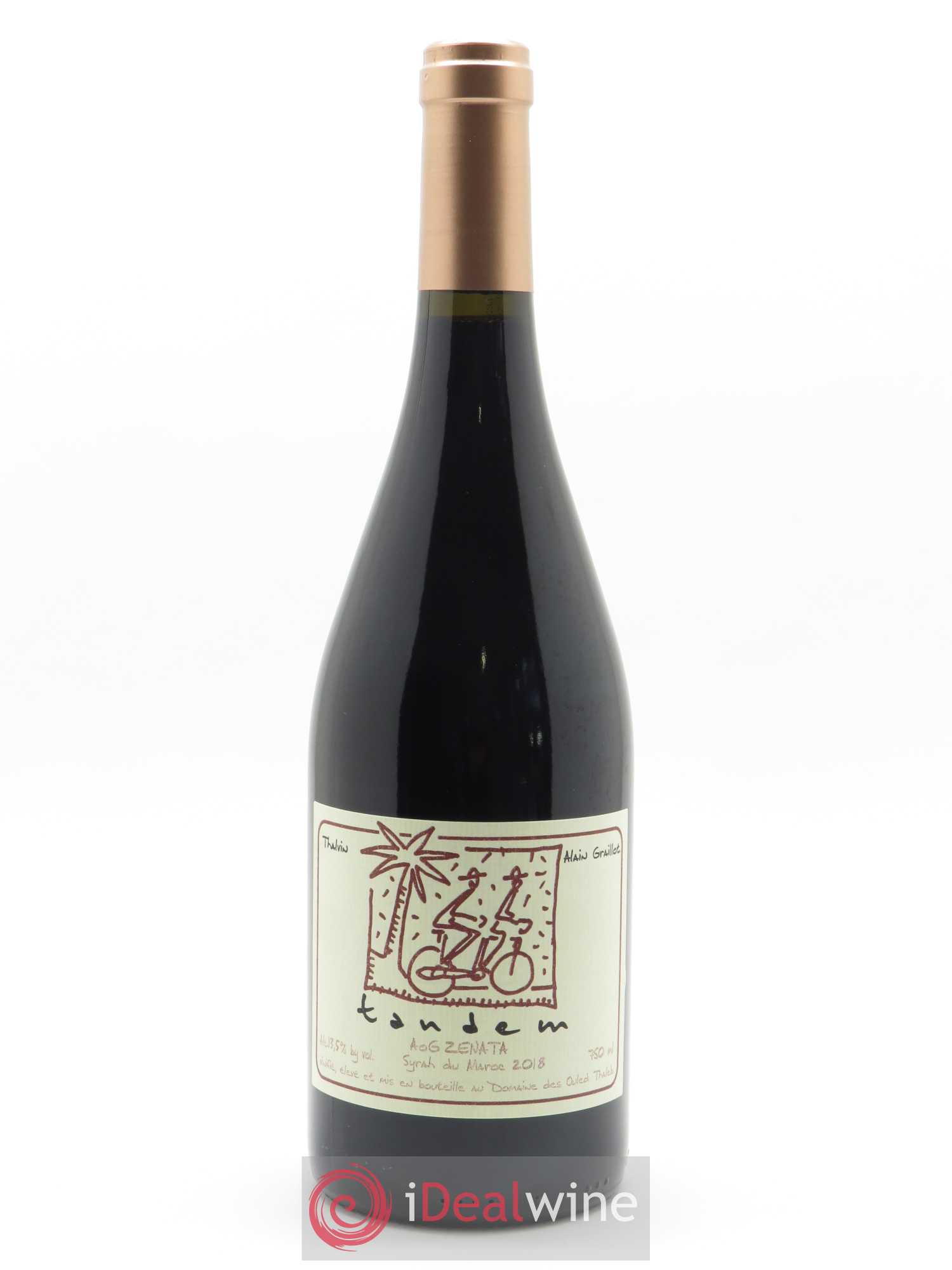 Vin du Maroc Alain Graillot & Jacques Poulain Tandem Ouled Thaleb 2018 - Lot de 1 bouteille - 0