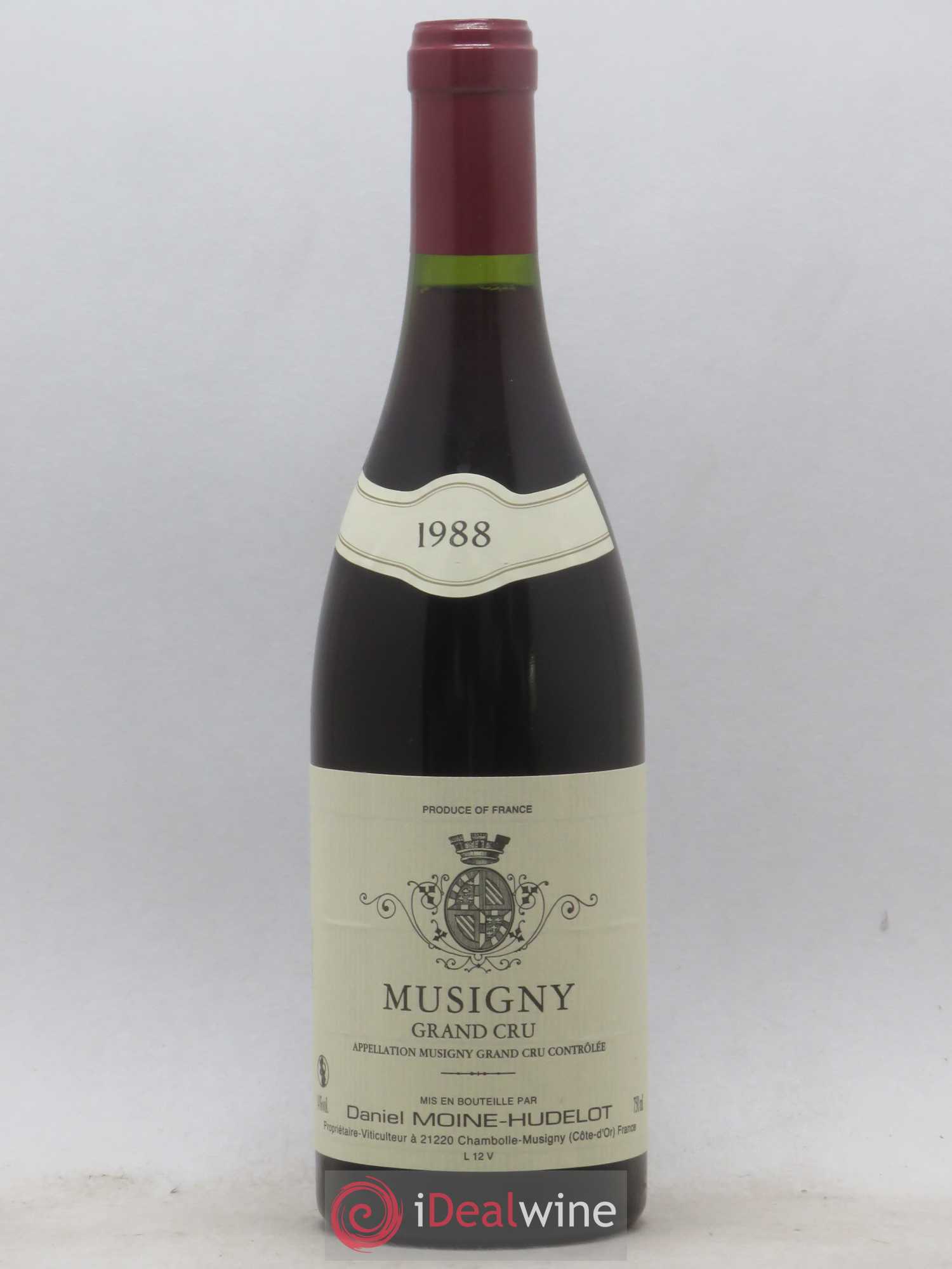 Musigny Grand Cru Moine-Hudelot (Domaine) 1988 - Lot de 1 bouteille - 0