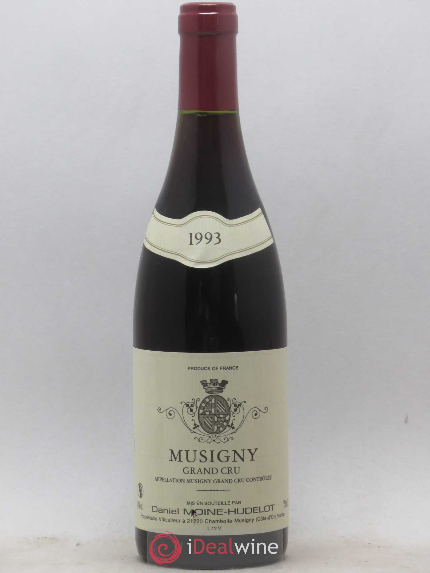 Musigny Grand Cru Moine-Hudelot (Domaine) 1993 - Lot de 1 bouteille - 0