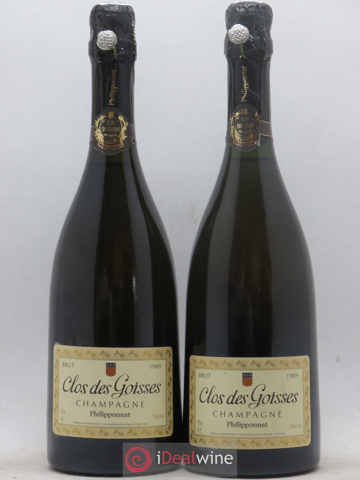 Clos des Goisses Philipponnat 1989 - Lot de 2 bouteilles - 0