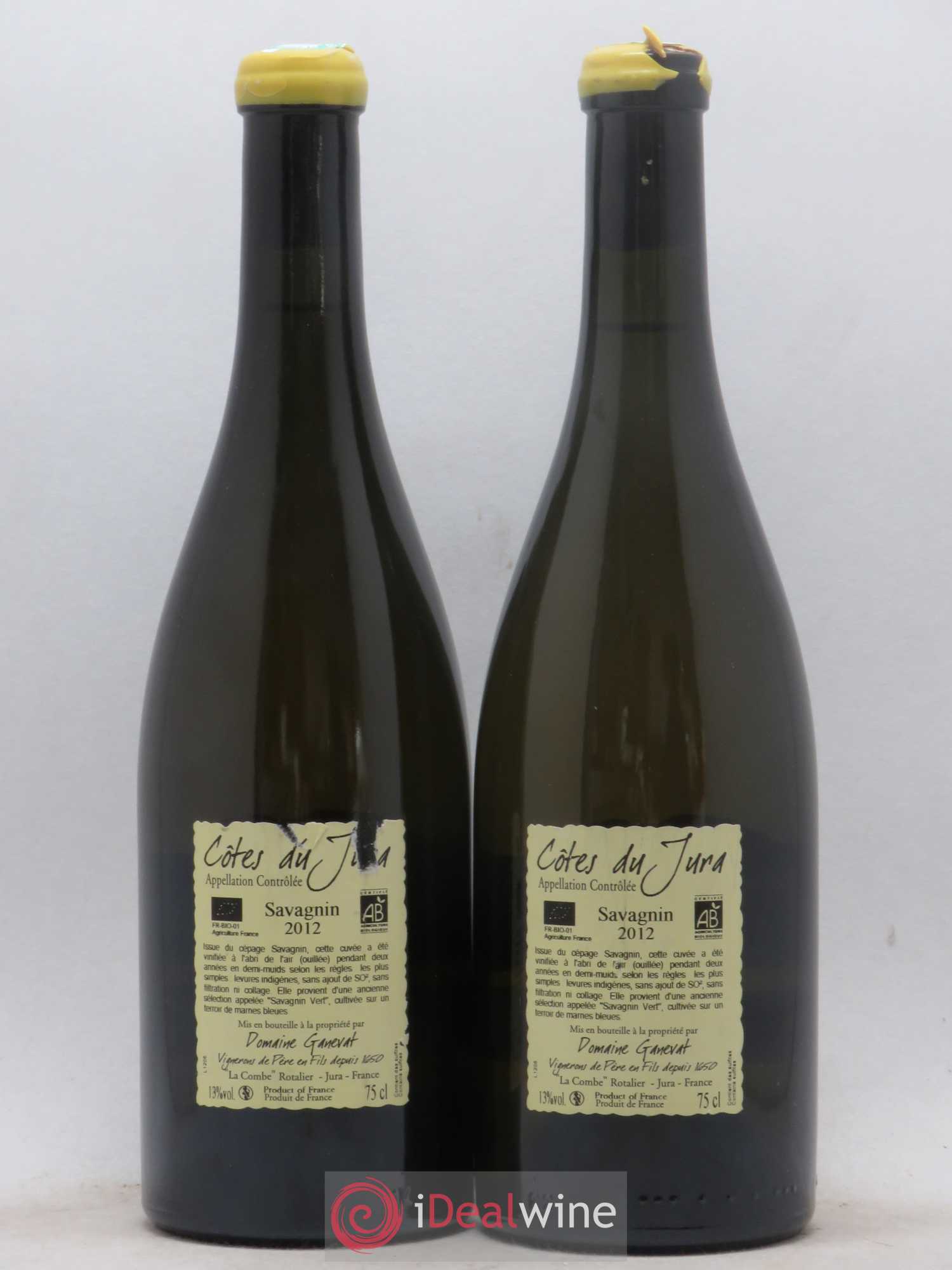 Côtes du Jura Les Chalasses Marnes Bleues Jean-François Ganevat (Domaine) 2012 - Lot de 2 bouteilles - 1