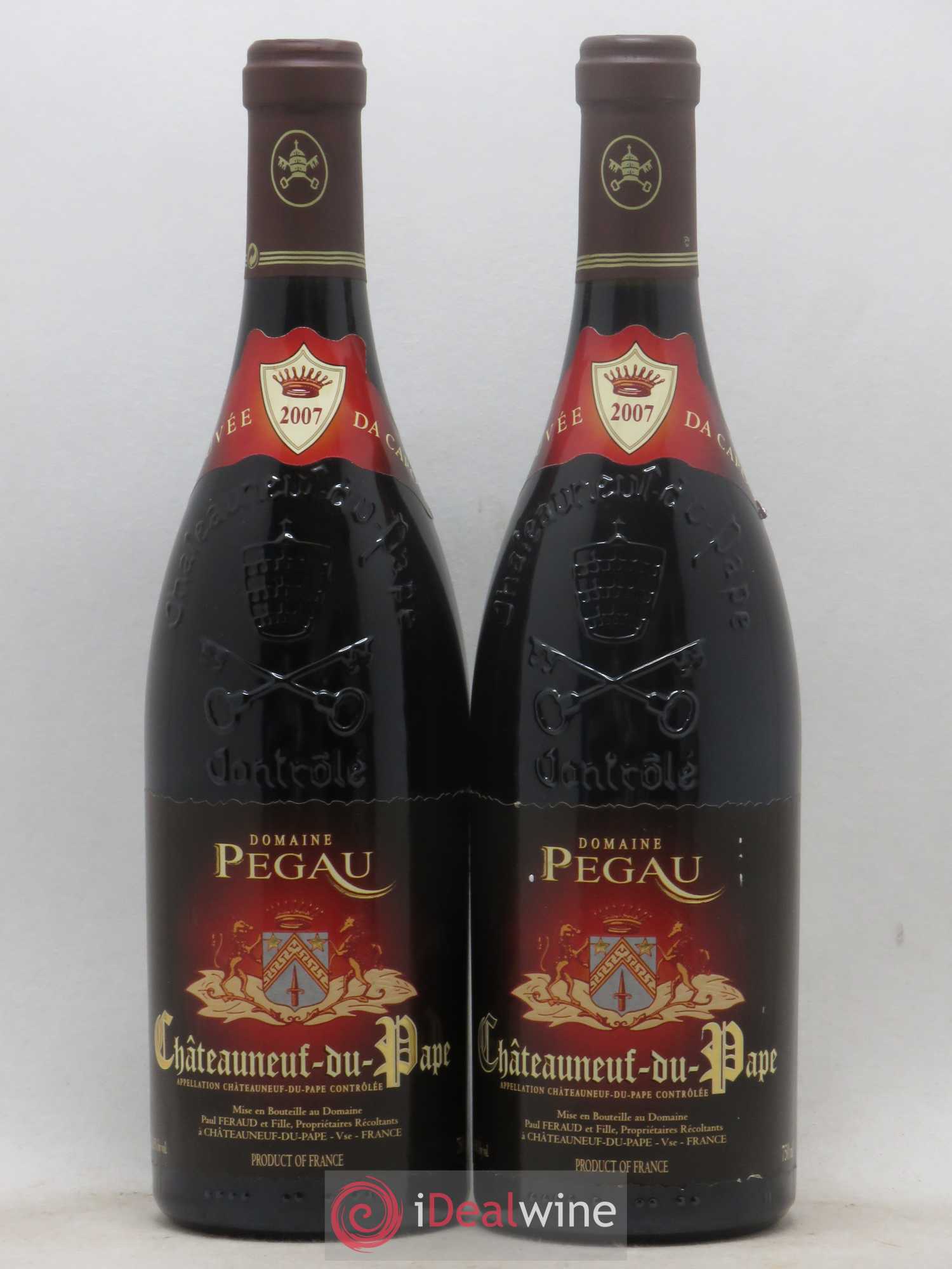 Châteauneuf-du-Pape Domaine du Pégau Cuvée Da Capo Paul et Laurence Féraud 2007 - Lot de 2 bouteilles - 0