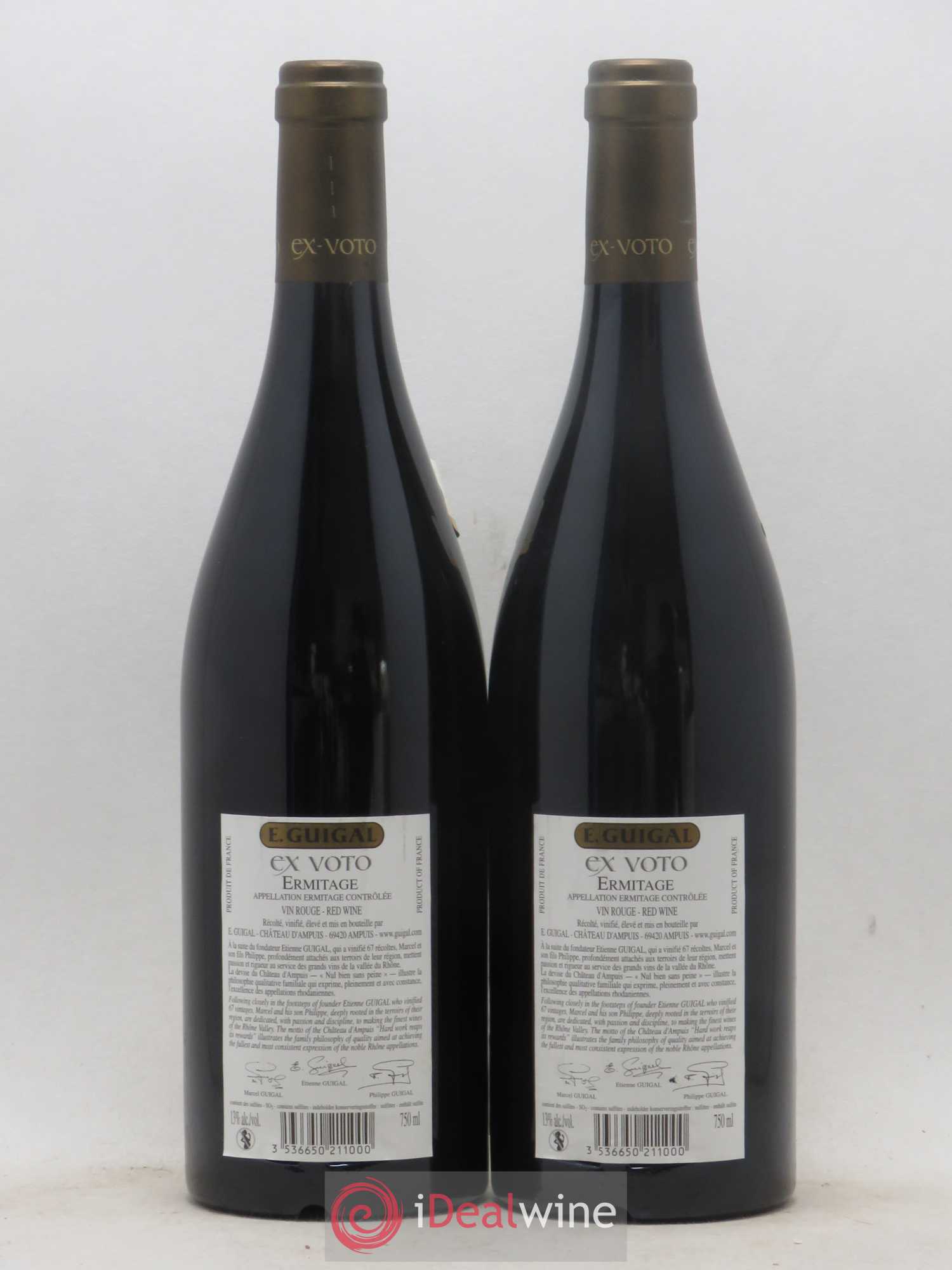 Ermitage Ex Voto Guigal 2009 - Lot de 2 bouteilles - 1