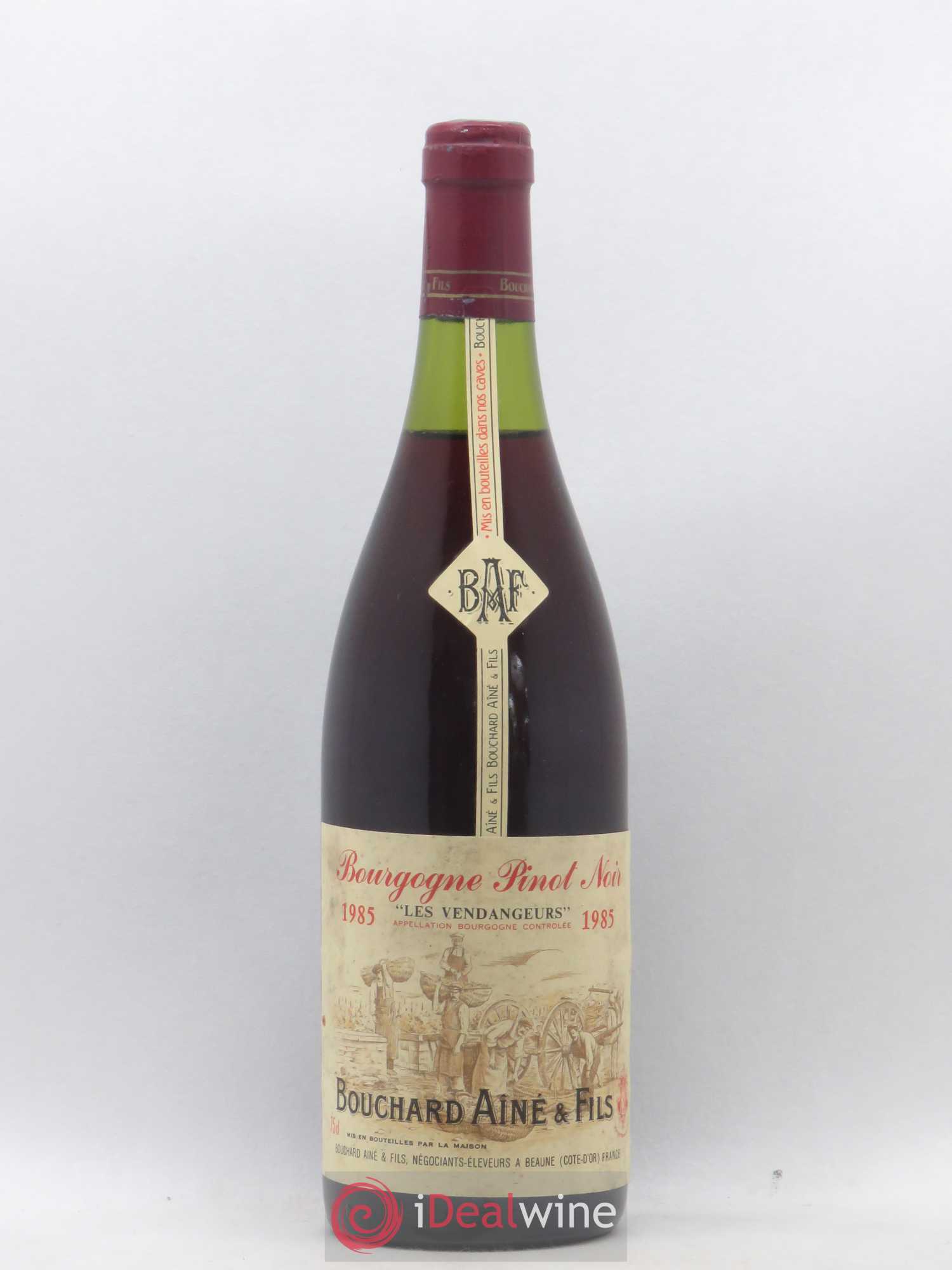 Pinot Noir Bouchard Aine Et Fils Les Vendangeurs 1985 - Posten von 1 Flasche - 0