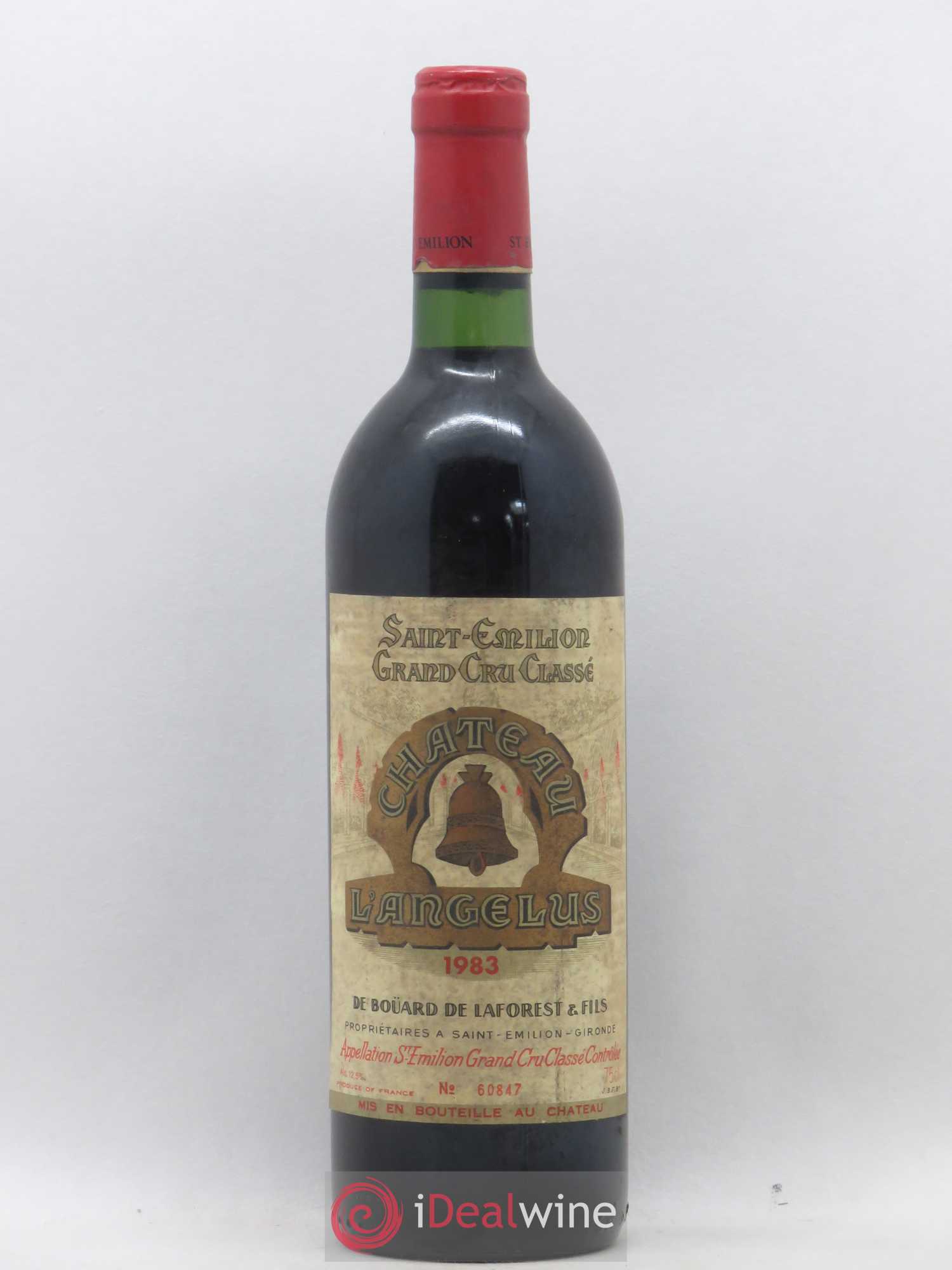 Château Angélus 1er Grand Cru Classé A 1983 - Lot de 1 bouteille - 0