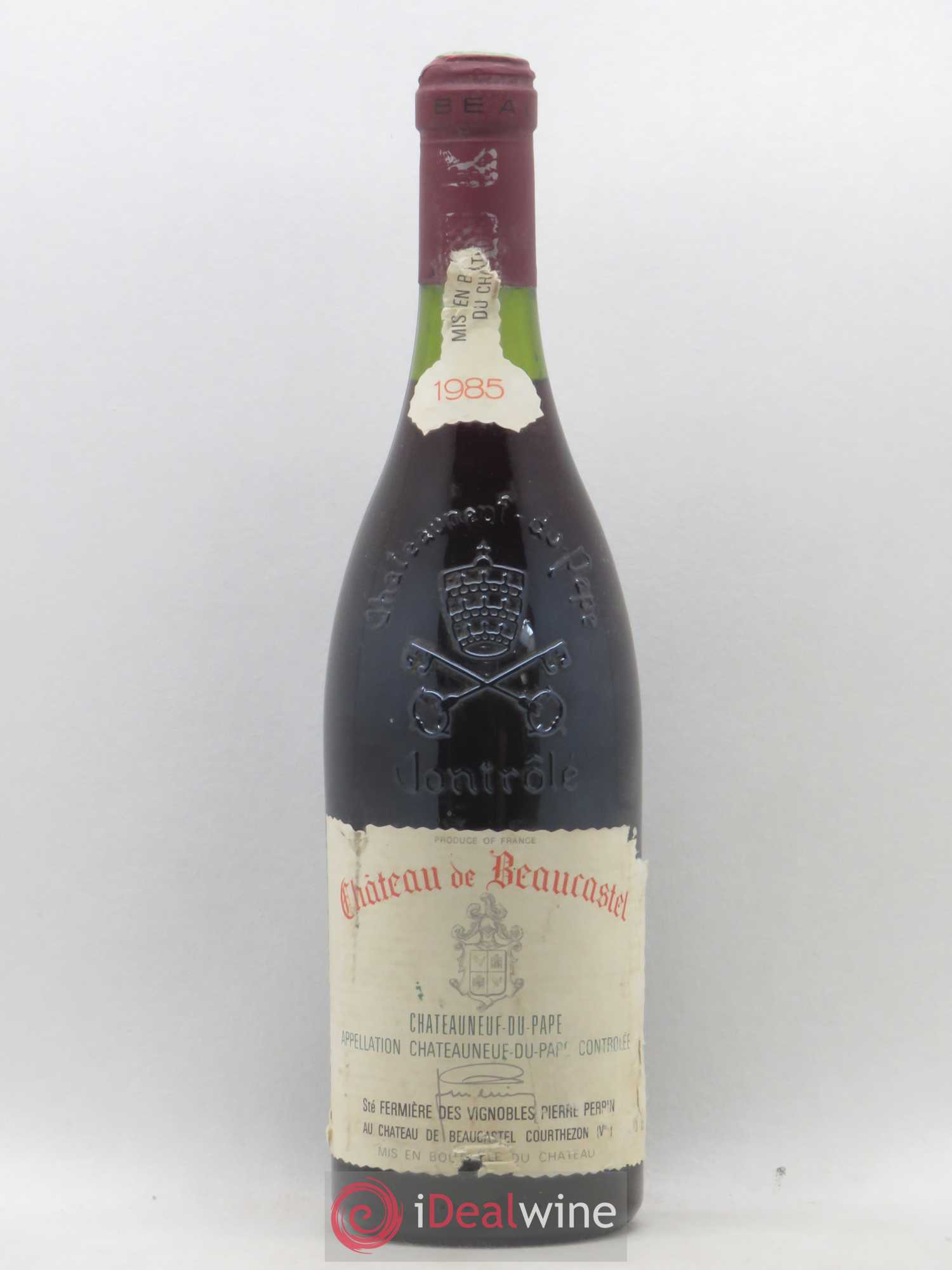 Châteauneuf-du-Pape Château de Beaucastel Famille Perrin 1985 - Lot de 1 bouteille - 0