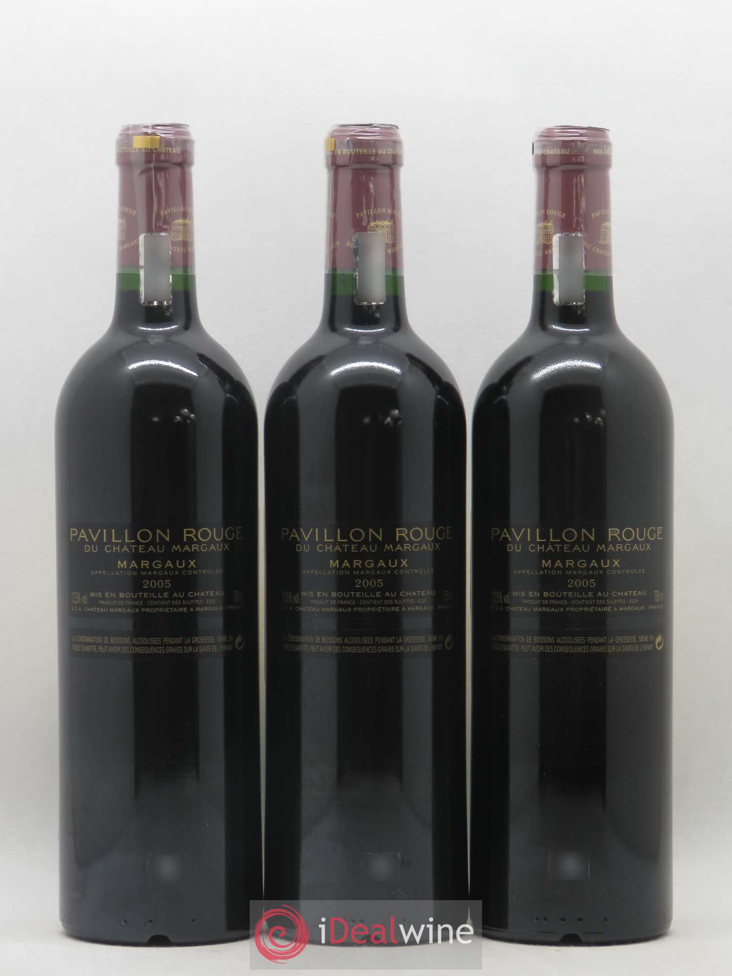 Pavillon Rouge du Château Margaux Second Vin 2005 - Lot de 3 bouteilles - 1