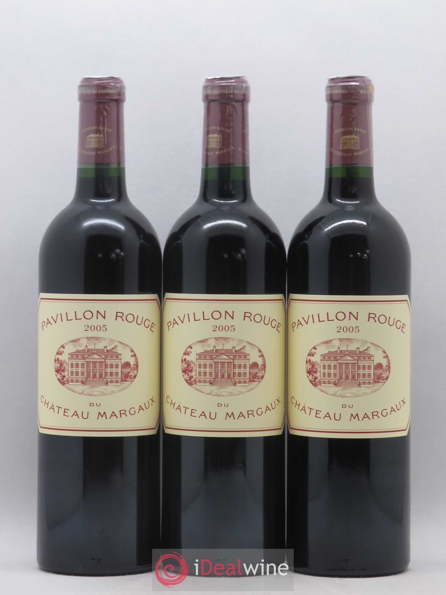 Pavillon Rouge du Château Margaux Second Vin 2005 - Lot de 3 bouteilles - 0