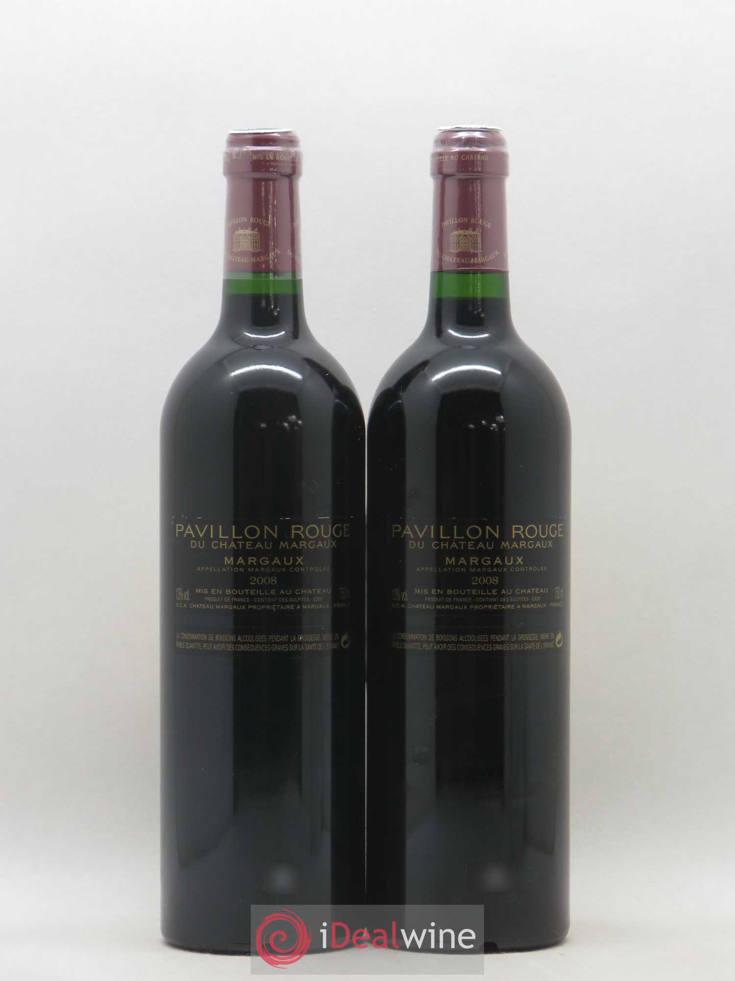 Pavillon Rouge du Château Margaux Second Vin 2008 - Lot de 2 bouteilles - 1