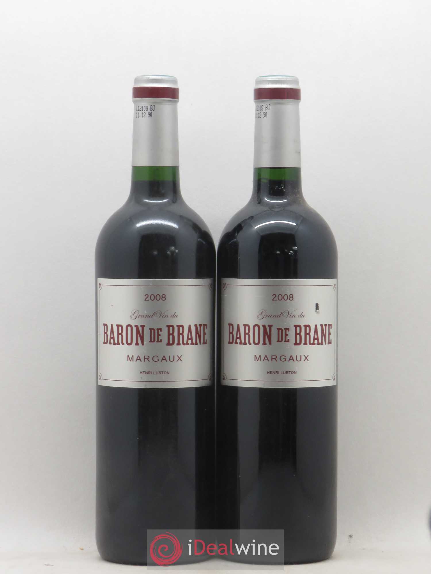 Baron de Brane Second Vin 2008 - Lot de 2 bouteilles - 0