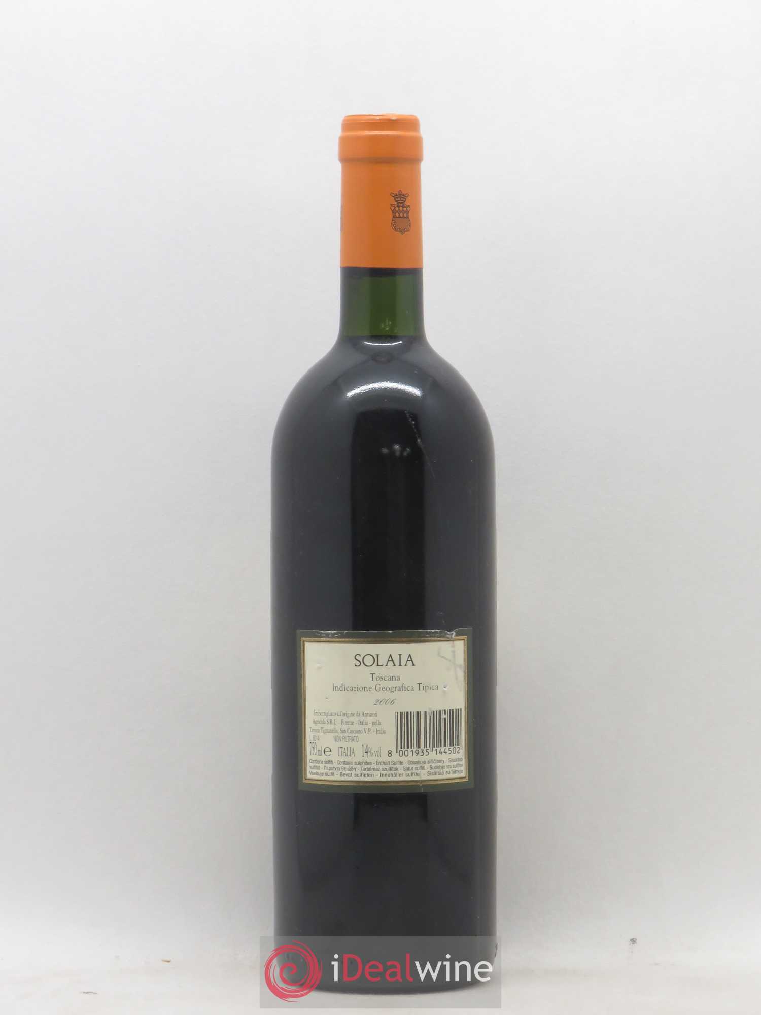 Toscana IGT Solaia Tenuta Tignanello - Marchesi Antinori 2006 - Lot of 1 bottle - 1