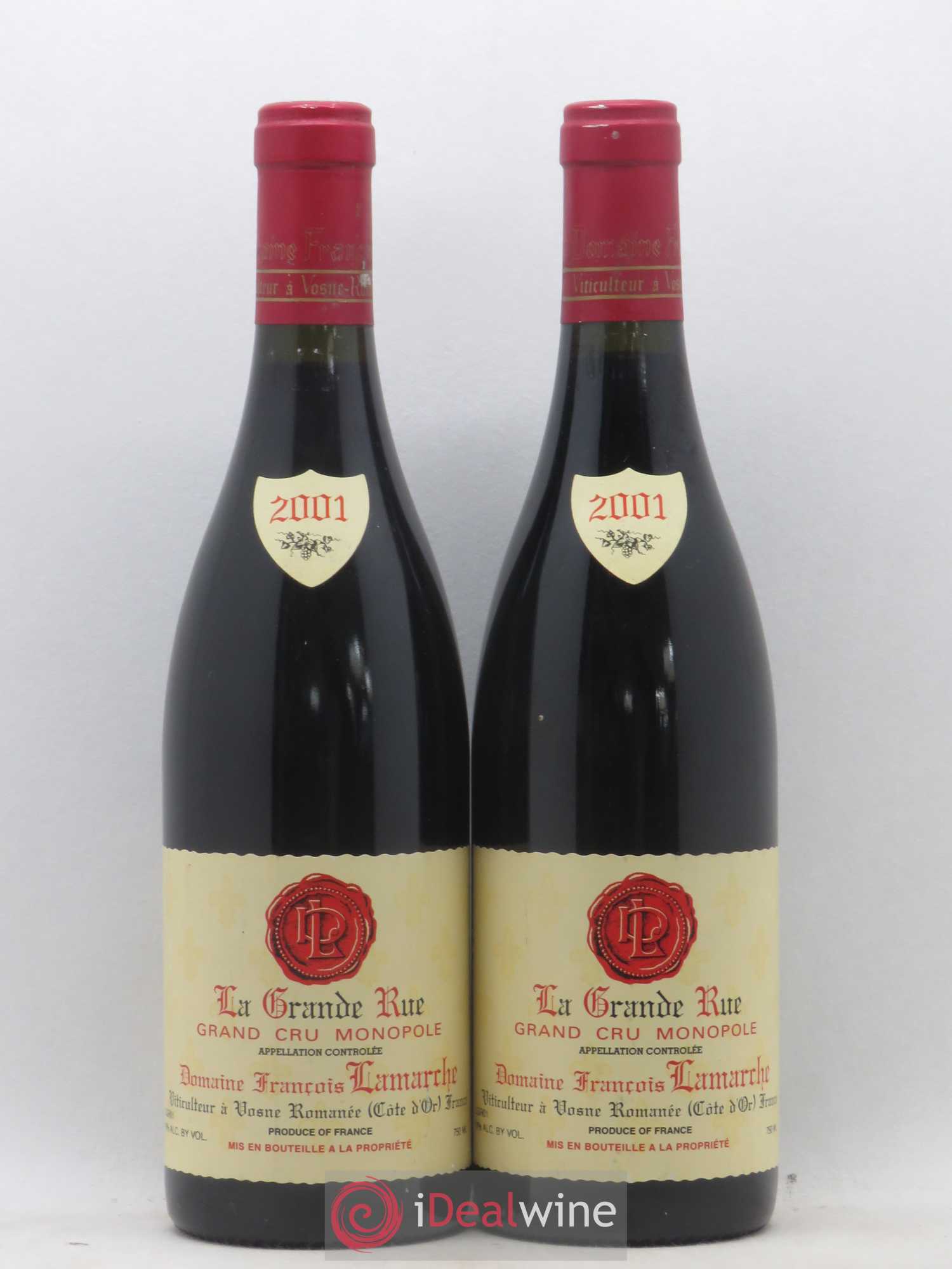 La Grande Rue Grand Cru Lamarche (Domaine) 2001 - Lot de 2 bouteilles - 0