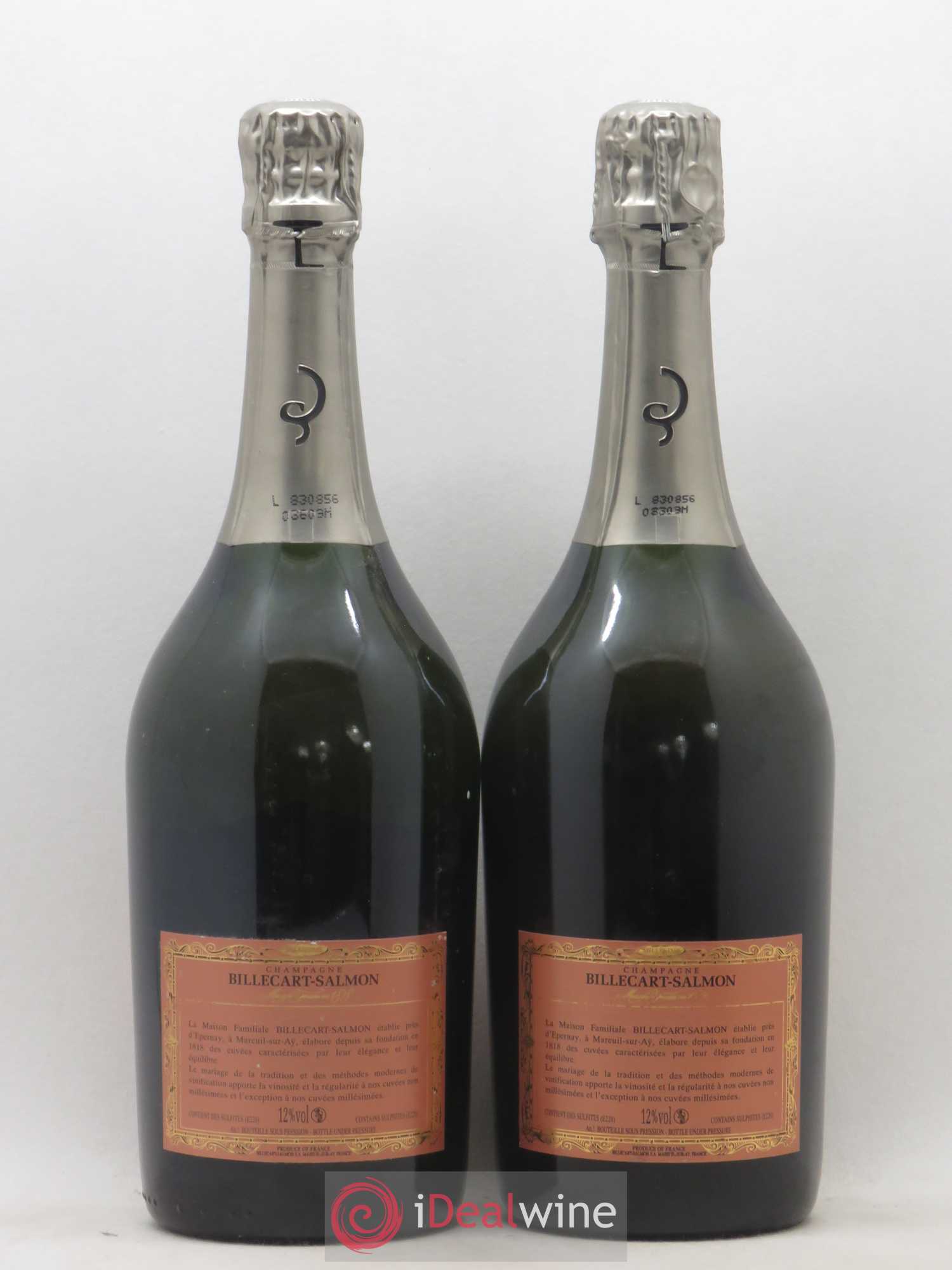 Elisabeth Salmon Billecart-Salmon Brut Rosé  2000 - Lot de 2 bouteilles - 1