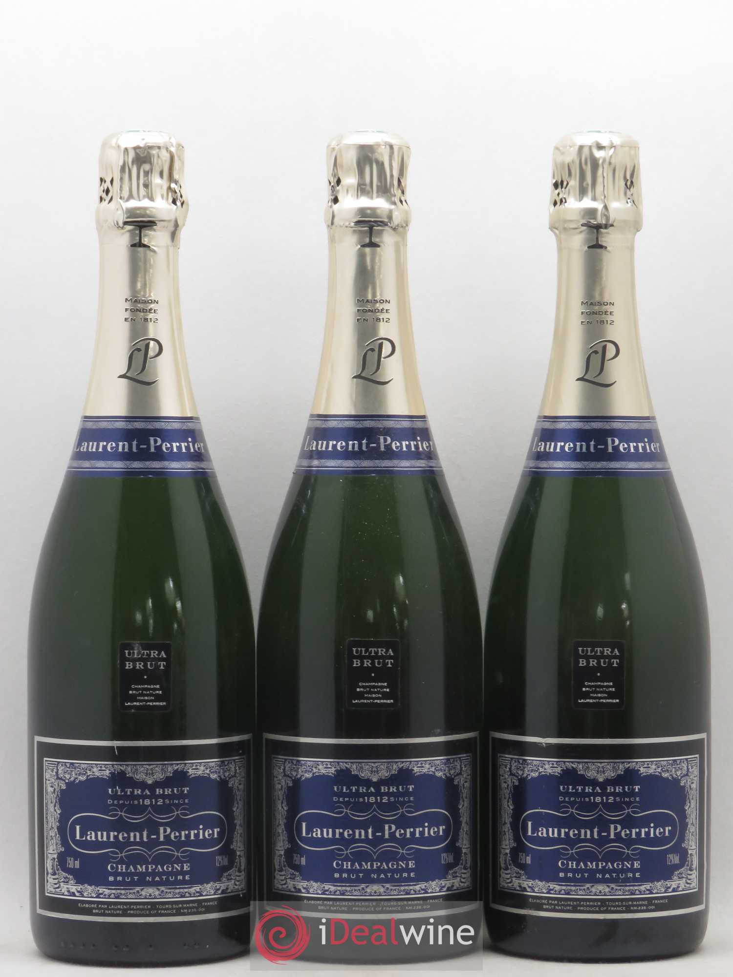 Ultra Brut Laurent Perrier Brut Nature - Lot de 3 bouteilles - 0