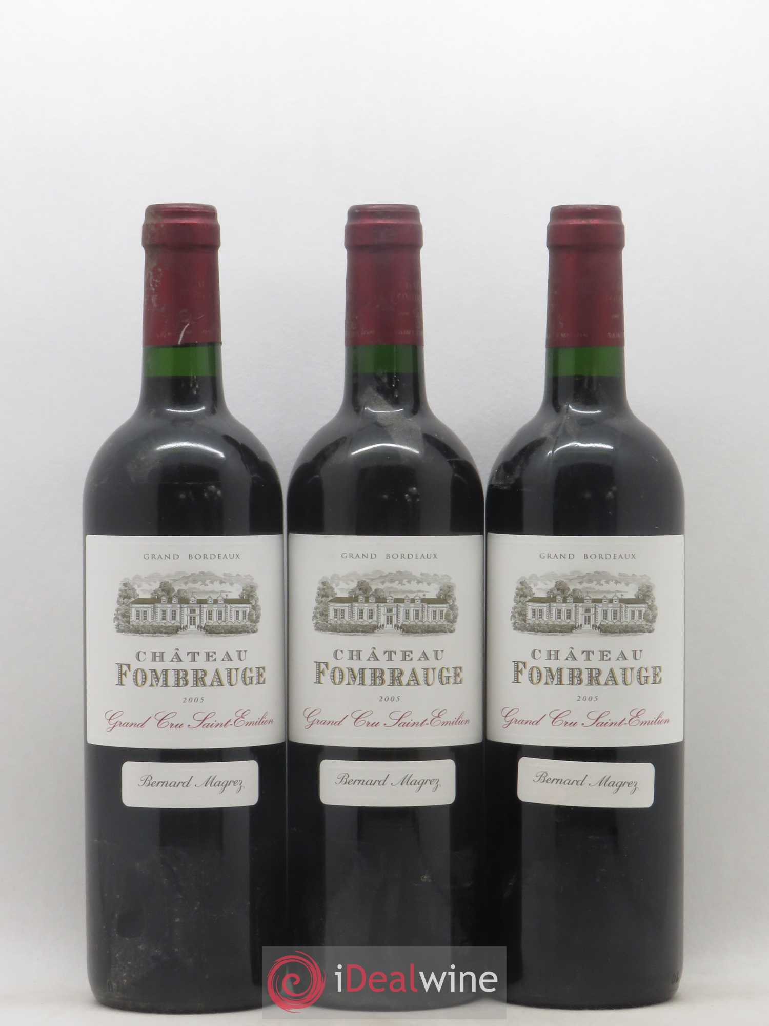 Château Fombrauge Grand Cru Classé 2005 - Lot de 3 bouteilles - 0