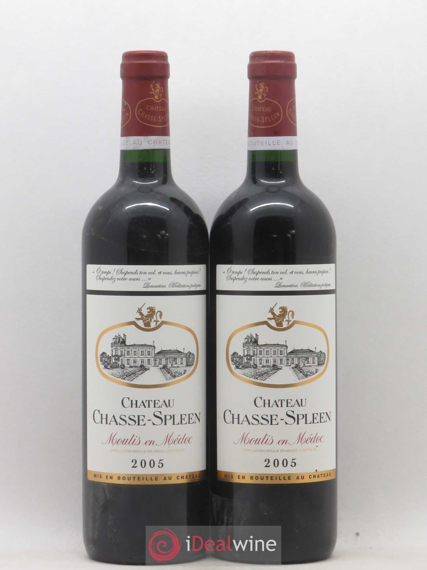 Château Chasse Spleen 2005 - Lot de 2 bouteilles - 0