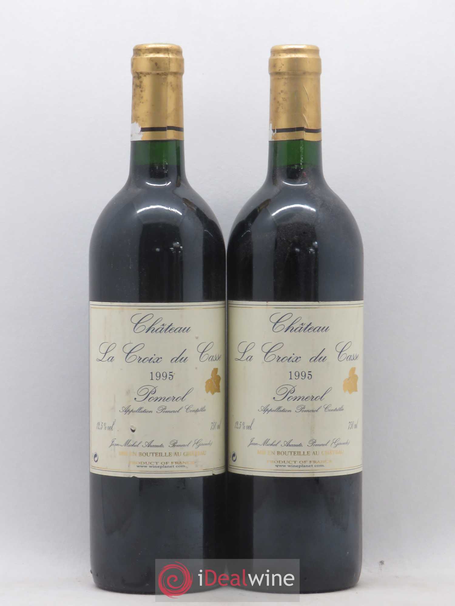 Château la Croix du Casse 1995 - Lot de 2 bouteilles - 0