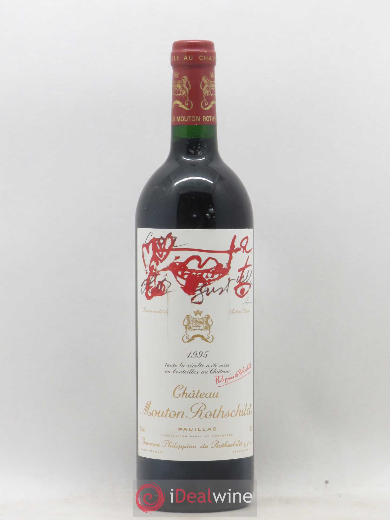 Château Mouton Rothschild 1er Grand Cru Classé 1995 - Lot de 1 bouteille - 0