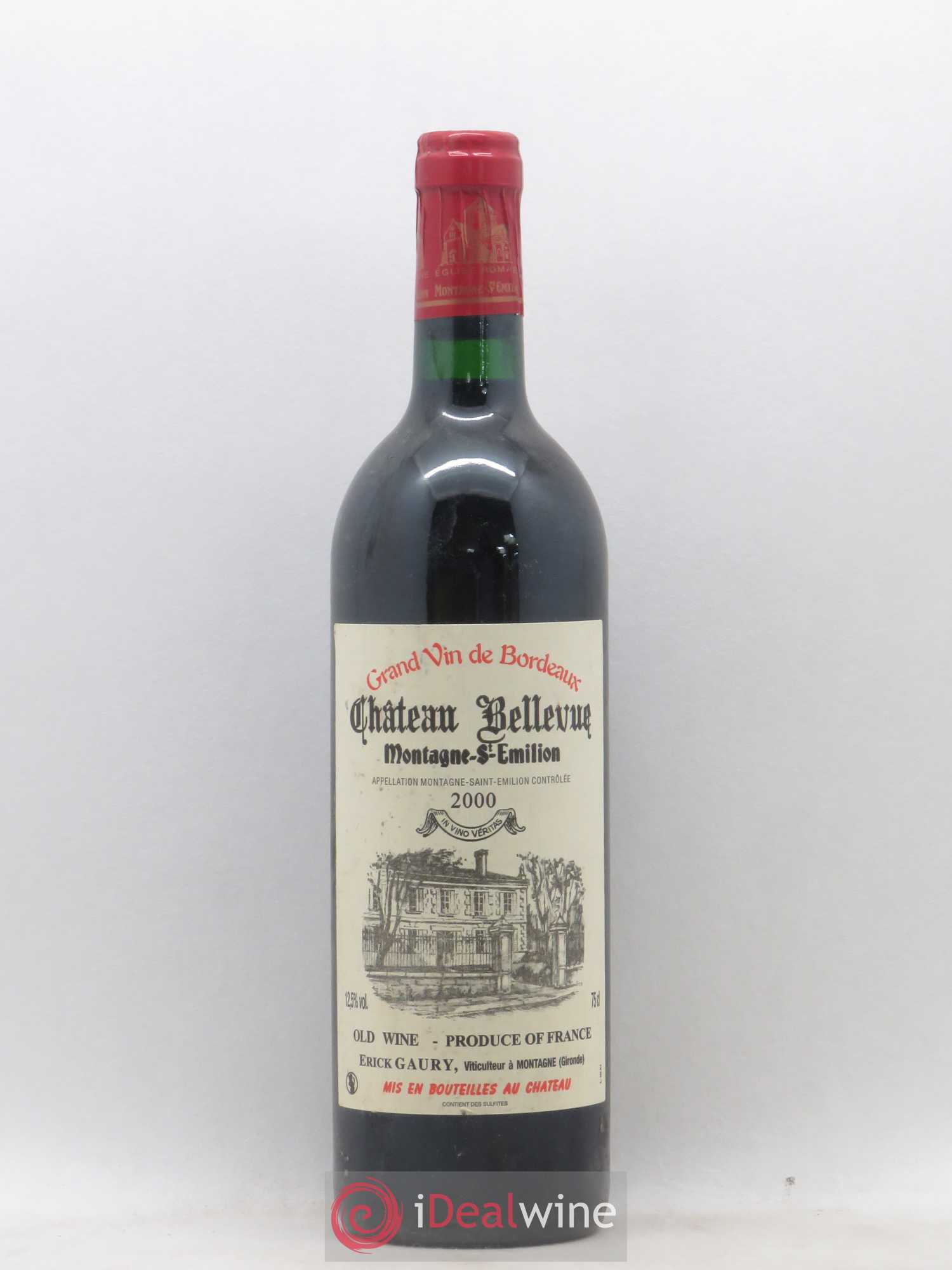 Montagne Saint-Émilion Château Bellevue 2000 - Lot de 1 bouteille - 0