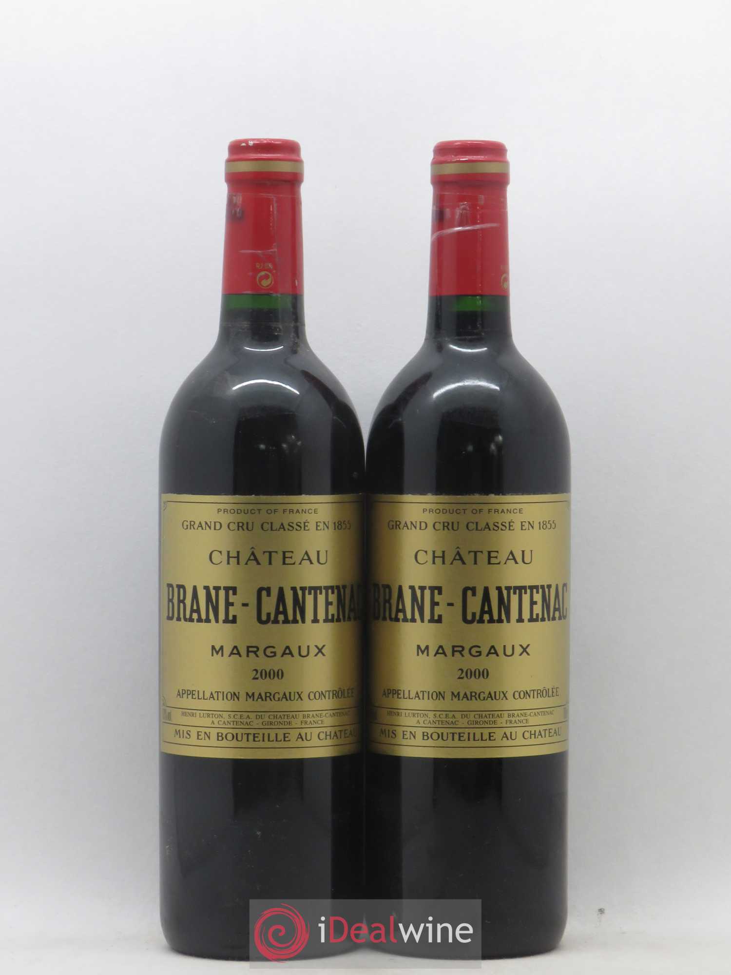 Château Brane Cantenac 2ème Grand Cru Classé 2000 - Lot de 2 bouteilles - 0