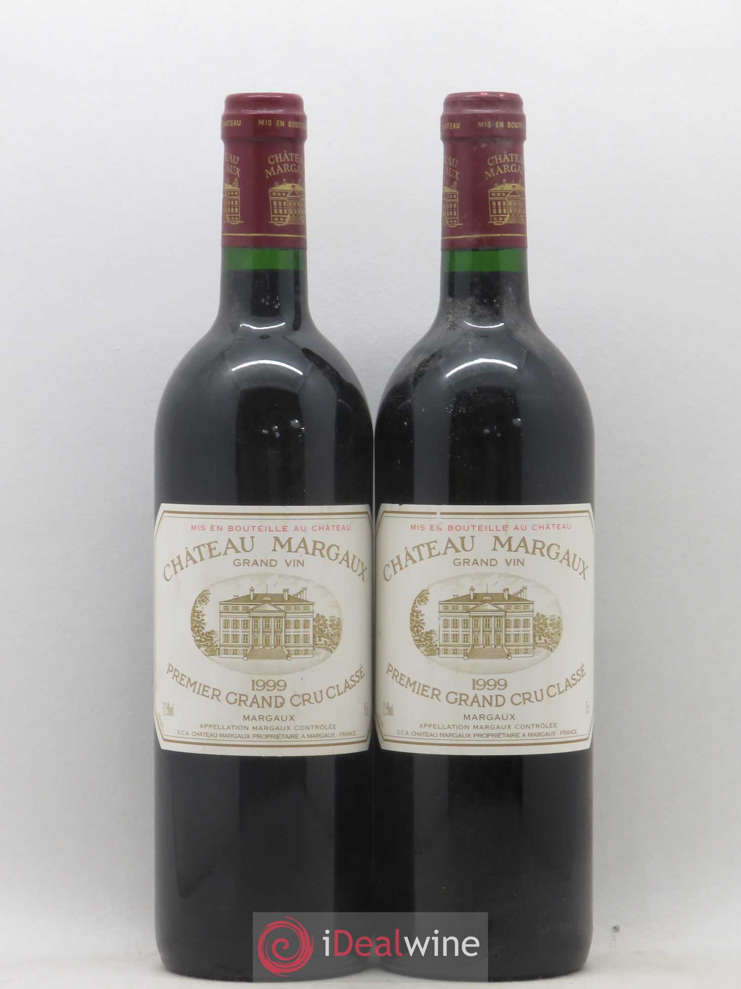 Château Margaux 1er Grand Cru Classé 1999 - Lot de 2 bouteilles - 0