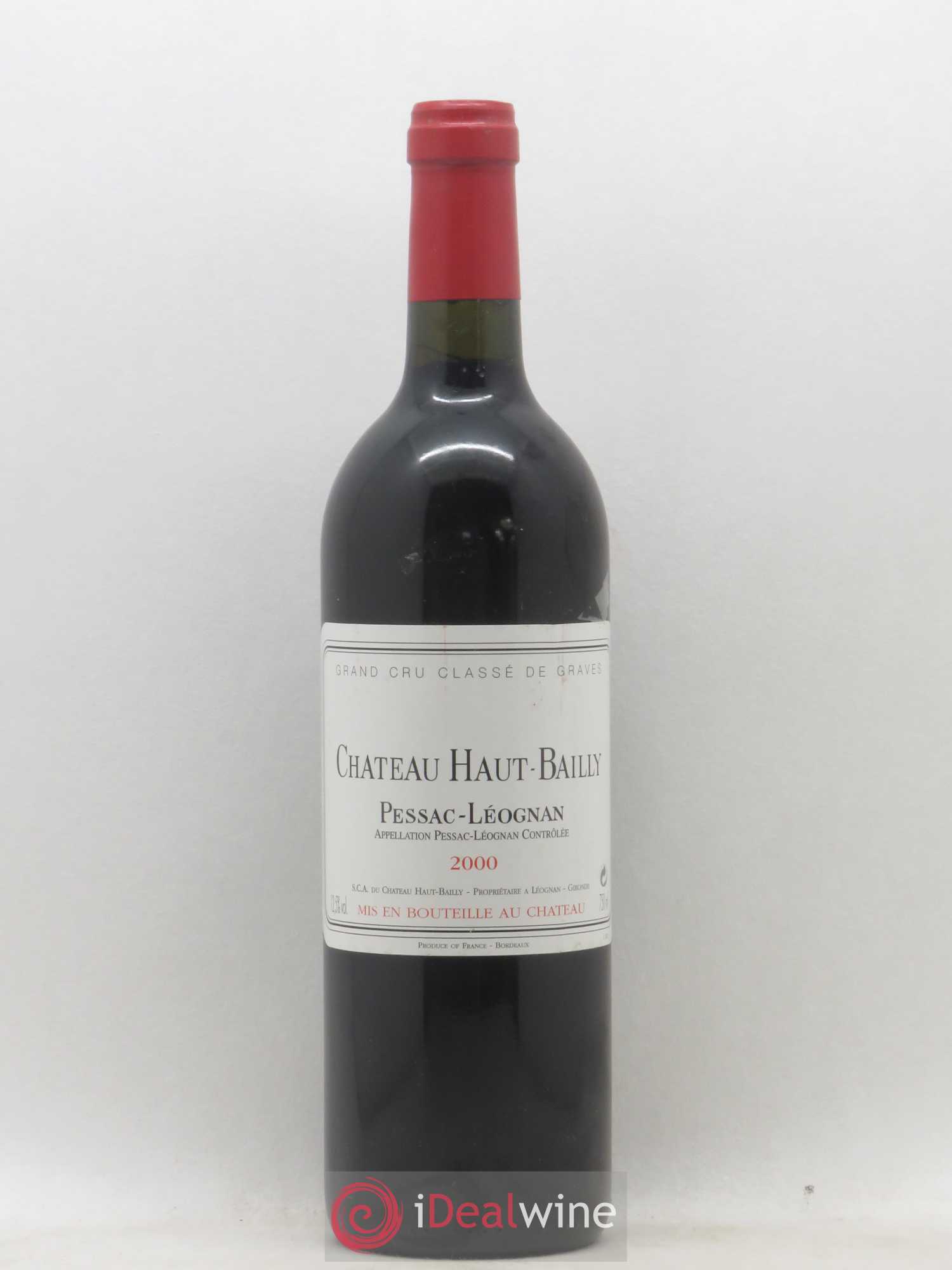 Château Haut-Bailly Cru Classé de Graves 2000 - Lot de 1 bouteille - 0