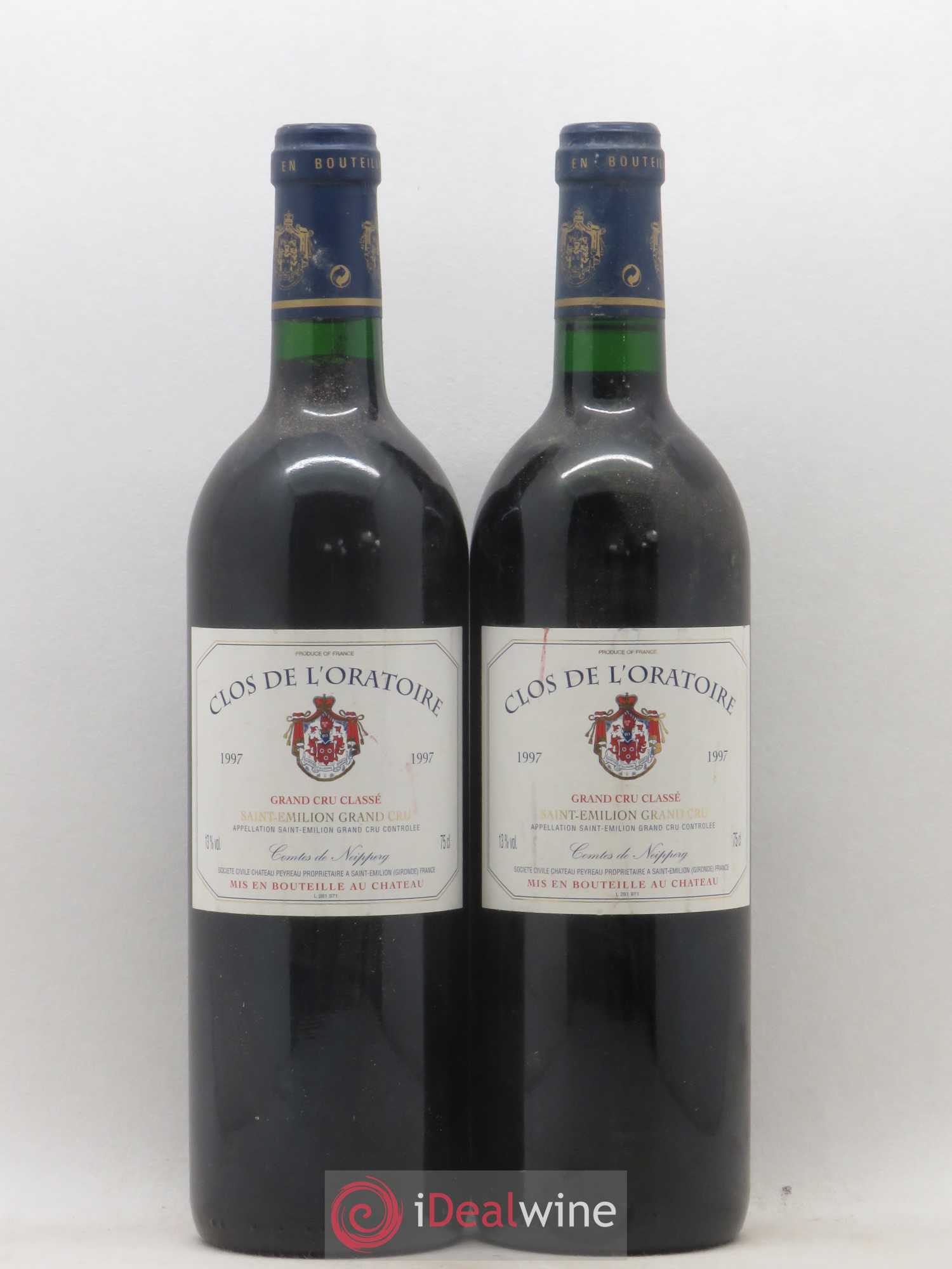 Clos de l'Oratoire Grand Cru Classé 1997 - Lot de 2 bouteilles - 0